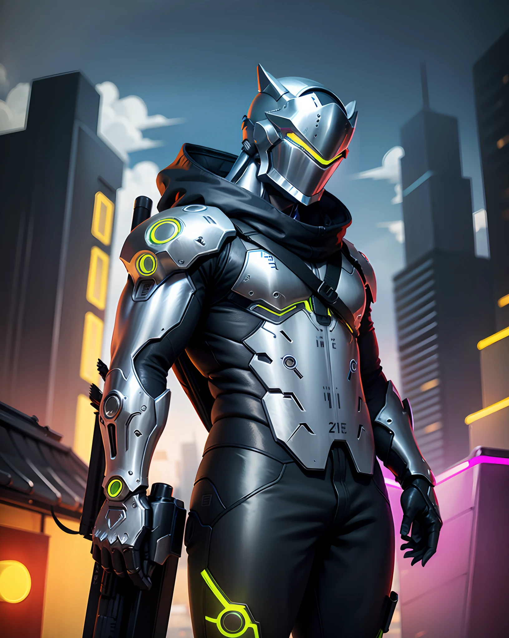 a OWgenji, neon city