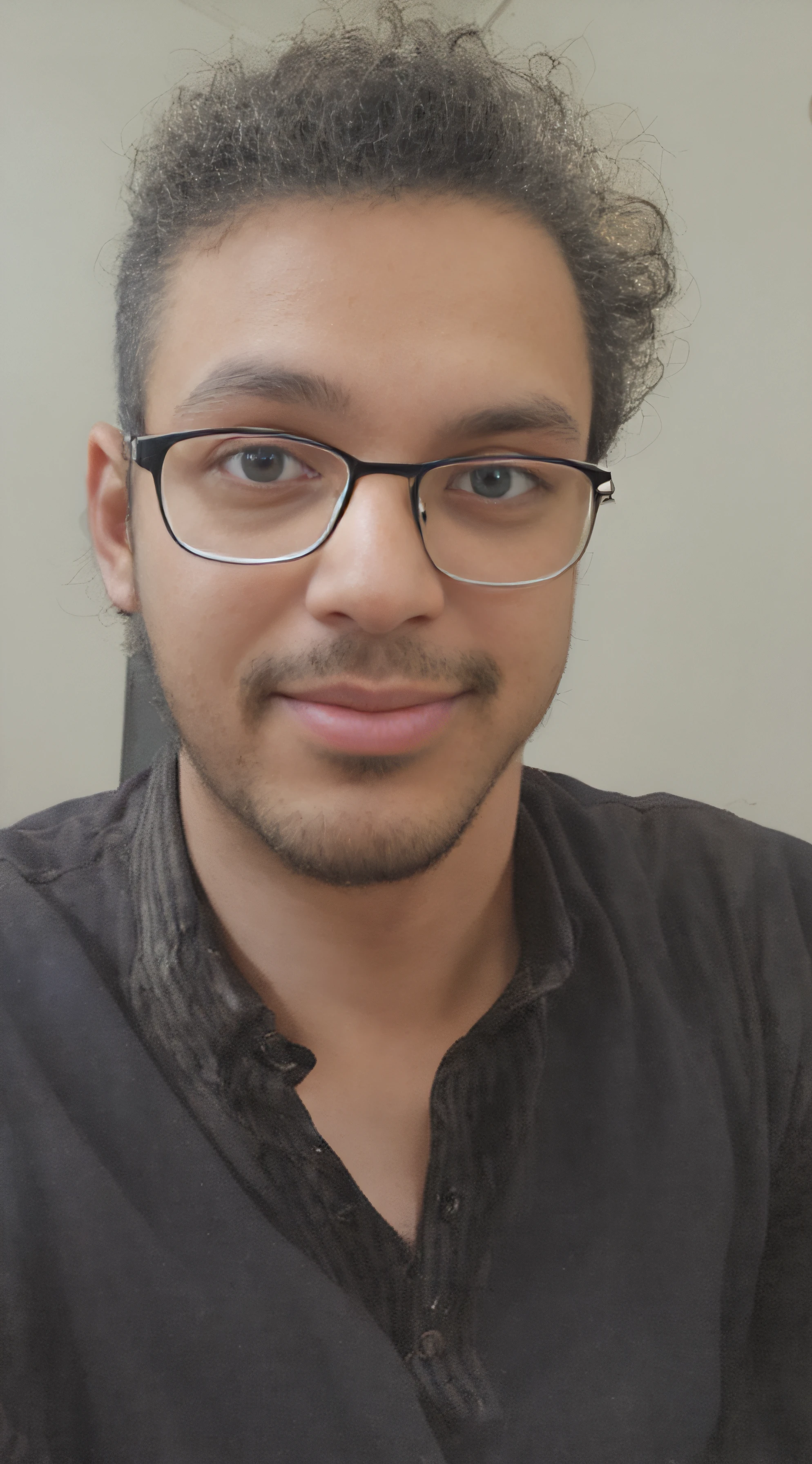 VEEJ-Sebastian, arafed man with glasses and a red shirt smiling at the camera, a picture by Alexander Brook, reddit, realism, taken in the early 2020s, with nerdy glasses and goatee, taken in the late 2010s, headshot profile picture, with glasses and goatee, jewish young man with glasses, typical cryptocurrency nerd, headshot photo, intricate eye detail