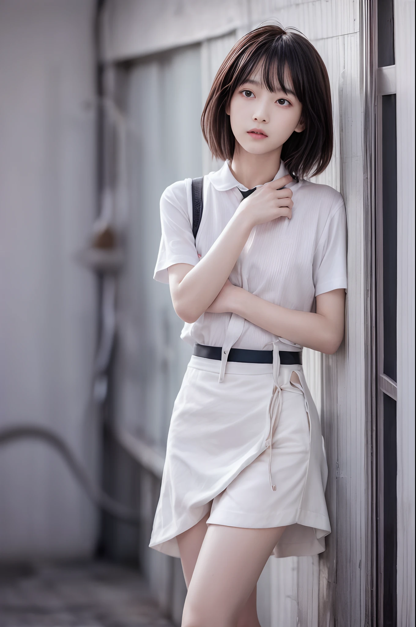 Multi-angle、short shorthair、Beautiful boy in library uniform、Solo Cross-Dressing Boy、extremely realistic photographs、Young Japan cross-dressing boy、no-makeup、Beautiful boy in uniform and uniform skirt、thin skirt、thin clothes、Thin shirt、Cute little boy enduring the heat、Young features、Sweat running down the nape of the neck、Drops of sweat dripping from the chin、Glistening sweat on wet arms and thighs、Slender thighs, Liquid wet arms and face、Joints are wet with sweat、Clothes stuck to sweat、There are small puddles of sweat between the thighs of the legs、Sweat running down the inside of the skirt、Between the inner thighs、There is atmospheric convection like boiling、For close contact between chair and thigh、I feel like I'll squeeze it later、Sweat oozing from the shadows of clothes、Slender limbs、A slender、small tits、A dark-haired、Bangs clinging to sweat、Armpit sweat stains、Clothes are damp with sweat underneath、The skirt is damp from sweat on the inside of the skirt、Sunlight is shining in、Sweat slightly oozes on the skin、Teenage skin、Fine-grained skin、Clothes stuck to sweat、Sweat running down the inside of the thigh、Realistic skin、summer day、Wind blowing through the window at the back of the screen、Hair swaying in the wind、Shirt swaying in the wind、Skirt movement swaying in the wind、a picture、Portrait、photo book、Androgynous arms、Neutral Neck Crush、Androgynous thighs、Neutral Feet、Androgynous body、Detailed depiction