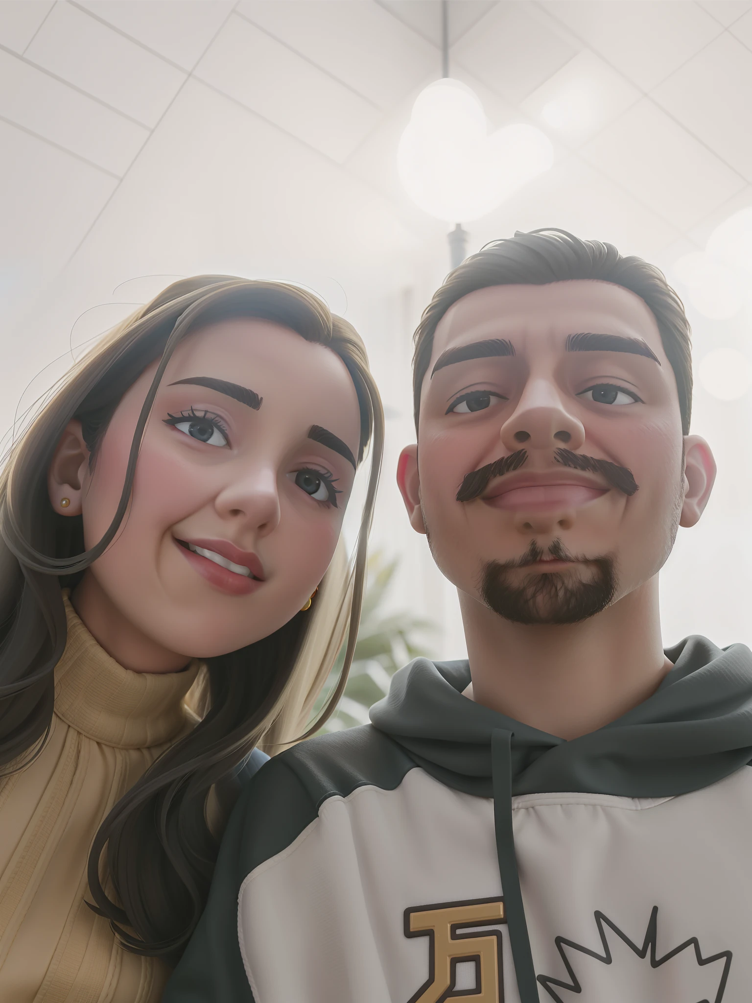 There's a man and a woman posing for a picture together, Lovely couple, imagem de qualidade muito baixa, imagem de perfil, foto do perfil, foto do perfil, taken in the early 2020s, Imagem, momma and papa, suave em _ O pano de fundo, casal feliz, com verruga, they are in love, selfie apaixonada, por, Foto selfie 8k