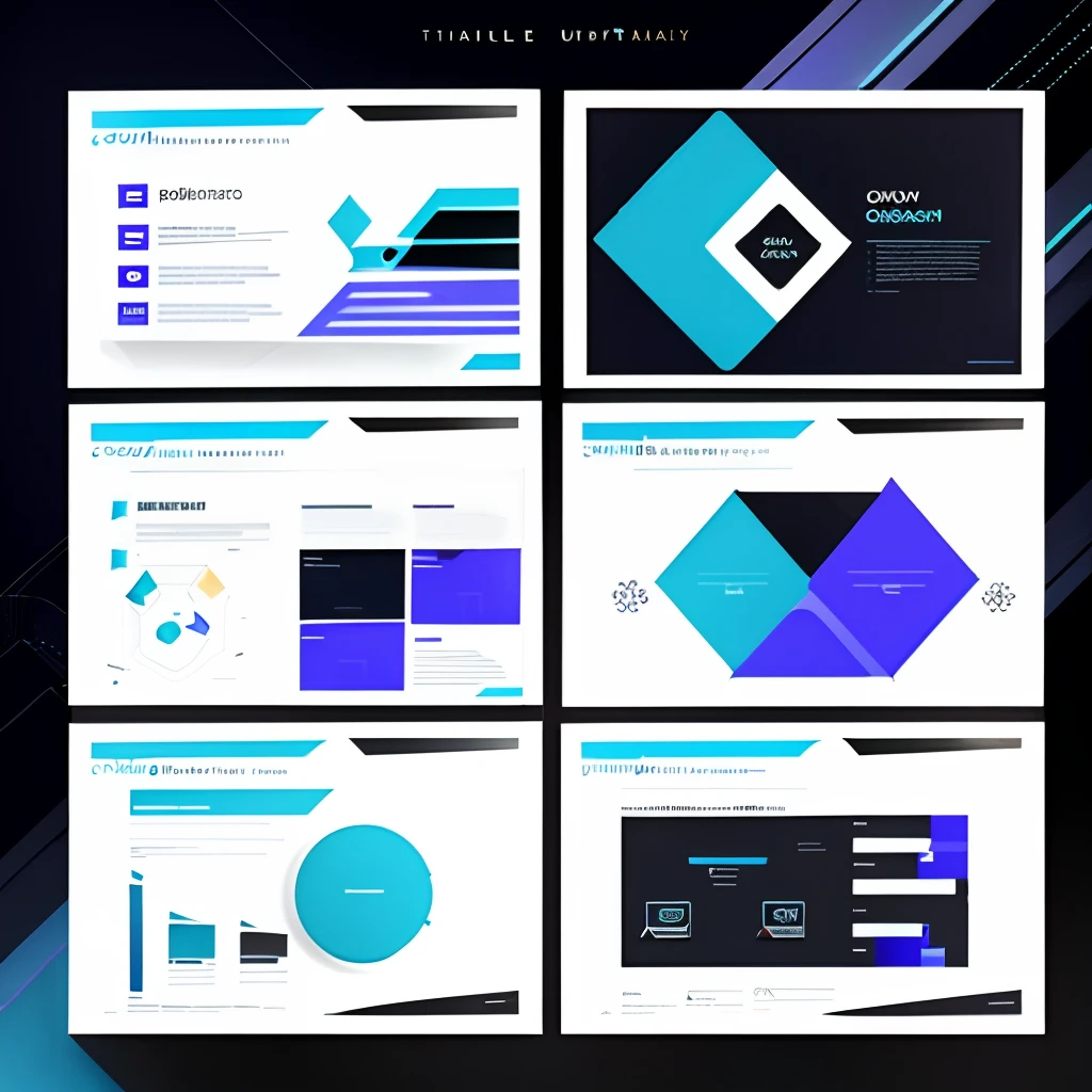 Presentation of a team member, graphic design, futuristic theme