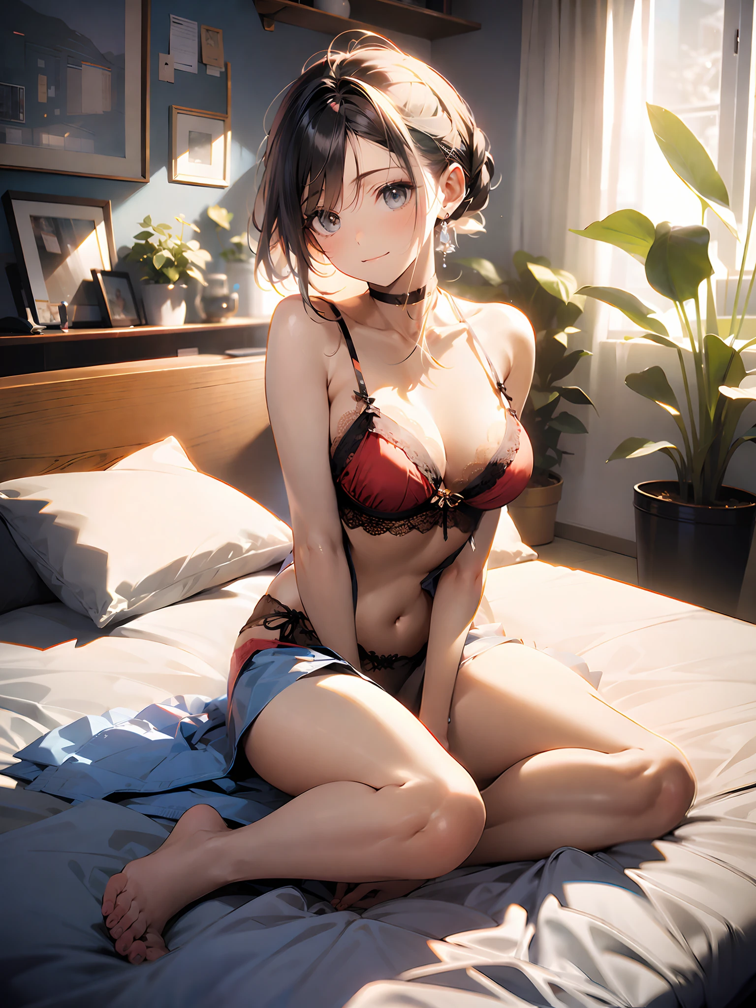 red lingerie