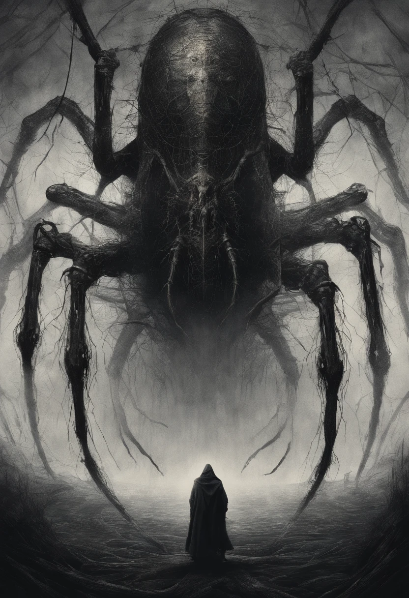 immensity,arachne,The human,canny,mystical,Huge creatures