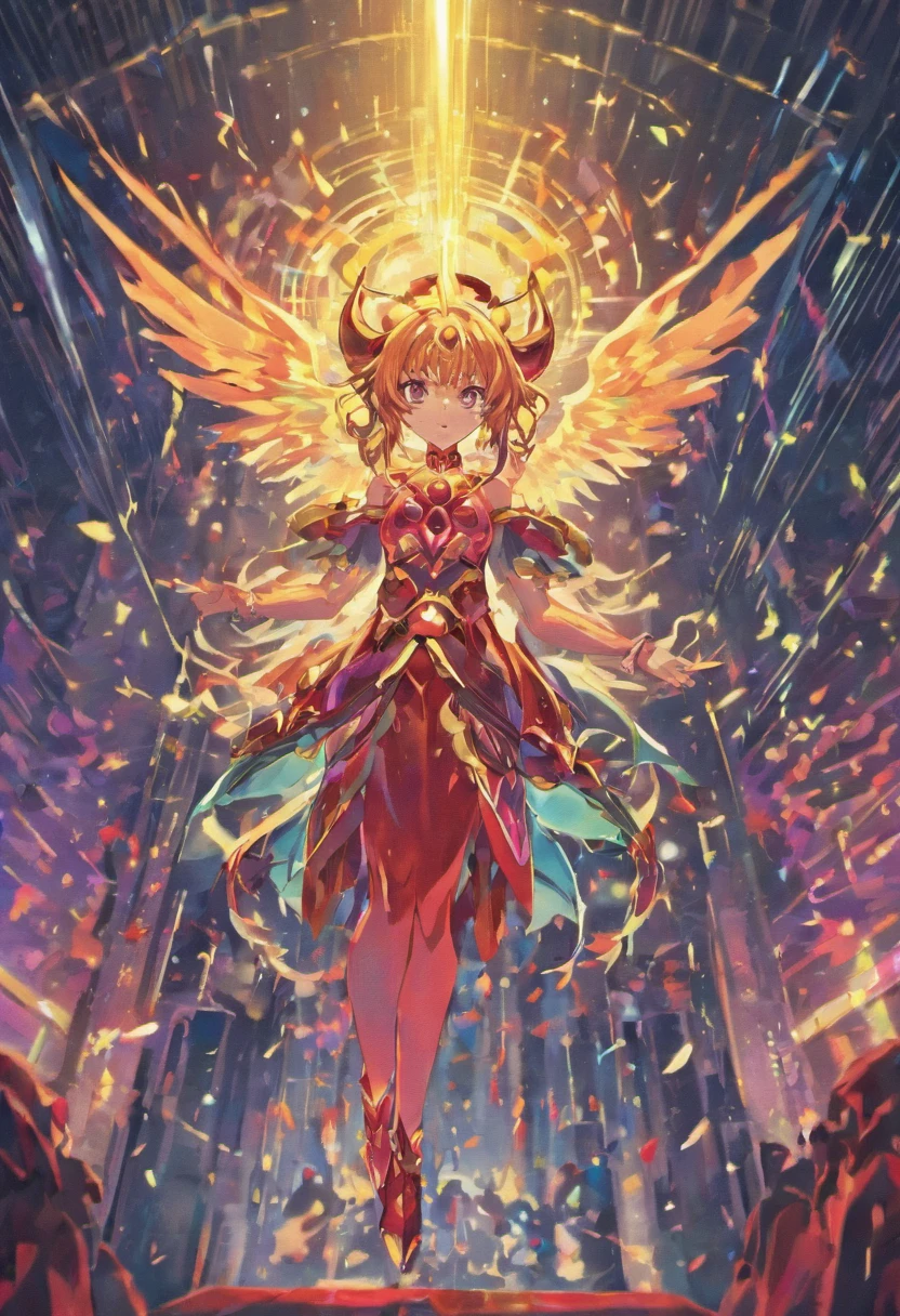 Satan and Sataness, anime, Futurism, chromatic aberration, god rays, motion lines, ray tracing, retina, high quality