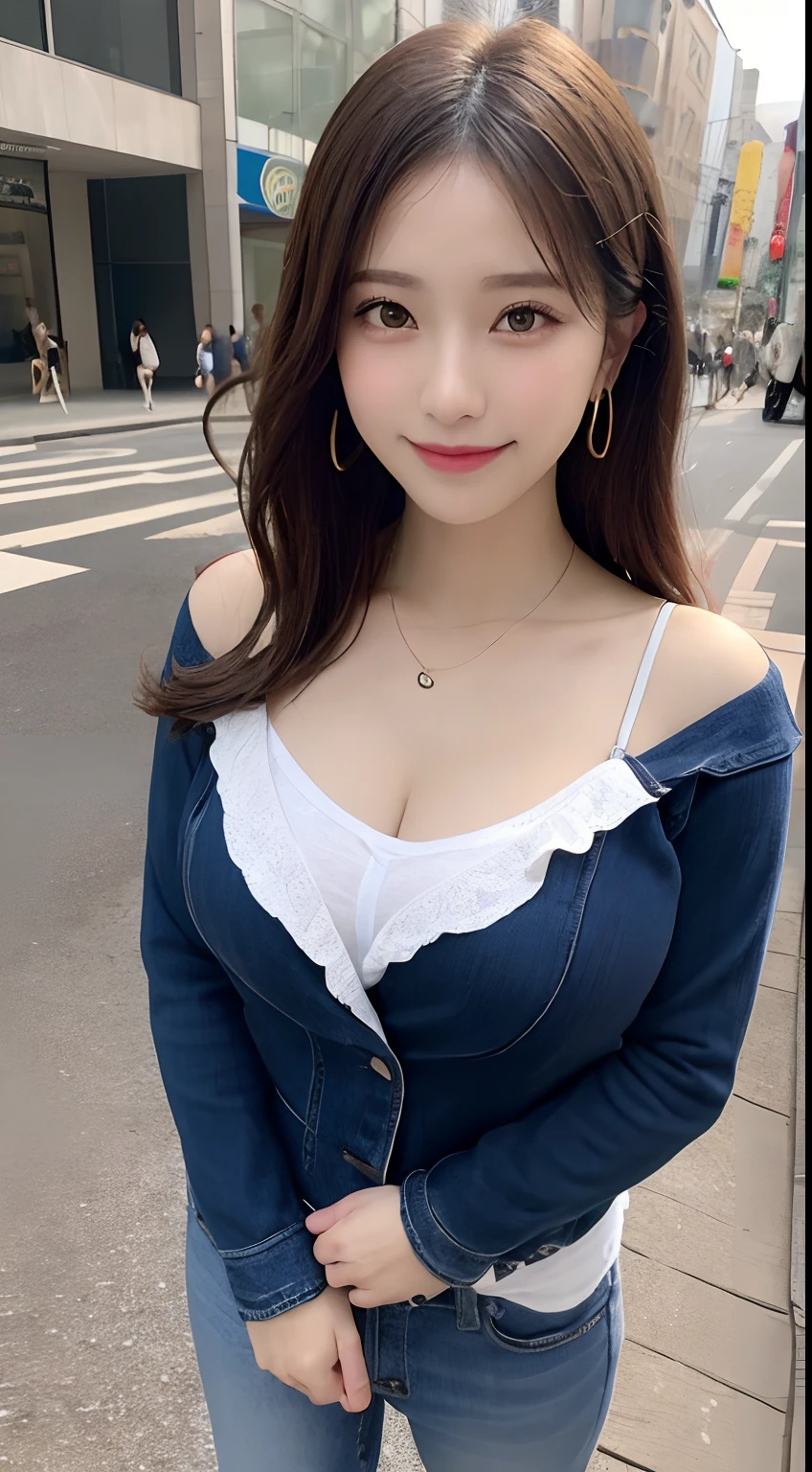((Best Quality, 8K, Masterpiece:1.3)), Focus: 1.2, Perfect Body Beauty: 1.4, Buttocks: 1.2, ((Layered Haircut, Breasts: 1.2)), (Wet Clothes: 1.1) , (Rain, Street:1.3), Bandeau Dress: 1.1, Highly Detailed Face and Skin Texture, Delicate Eyes, Double Eyelids, Whitened Skin, Long Hair