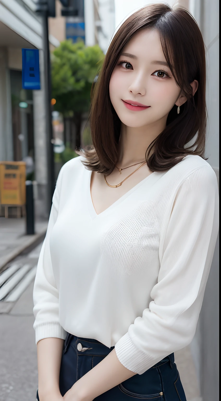 ((Best Quality, 8k, Masterpiece:1.3)), Focus:1.2, Perfect Body Beauty:1.4, Buttocks:1.2, ((Delicate Hair)), (Sweater Dress:1.1) , (Sports car, street: 1.2), Highly detailed face and skin texture, Detailed eyes, Double eyelids, whitening skin, Big breasts, smile, wearing necklaces, rings, people sitting in cars with their buttocks up,