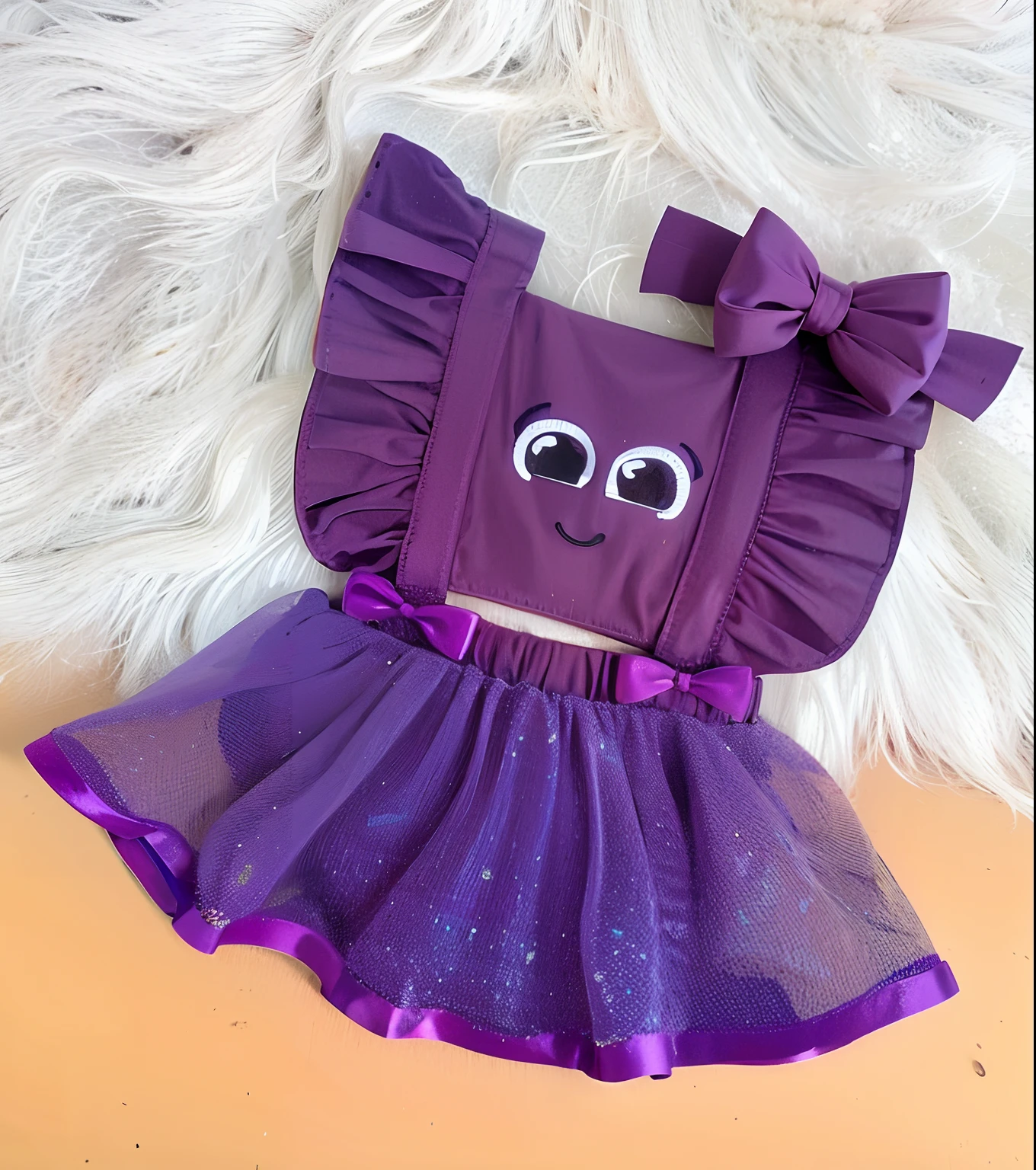 vestido roxo e roxo com olhos e fita roxa no topo, shorts roxos em geral, roupa roxa, vestido roxo, purple alien, corpo roxo, careta, shorts roxos baggy geral, roupa intrigante, katelynn mini estilo bonito, vestido bonito, roxo escuro, Traje preto e violeta, roupas roxas, pele roxa escura, vestido de fantasia, vestido de roxo