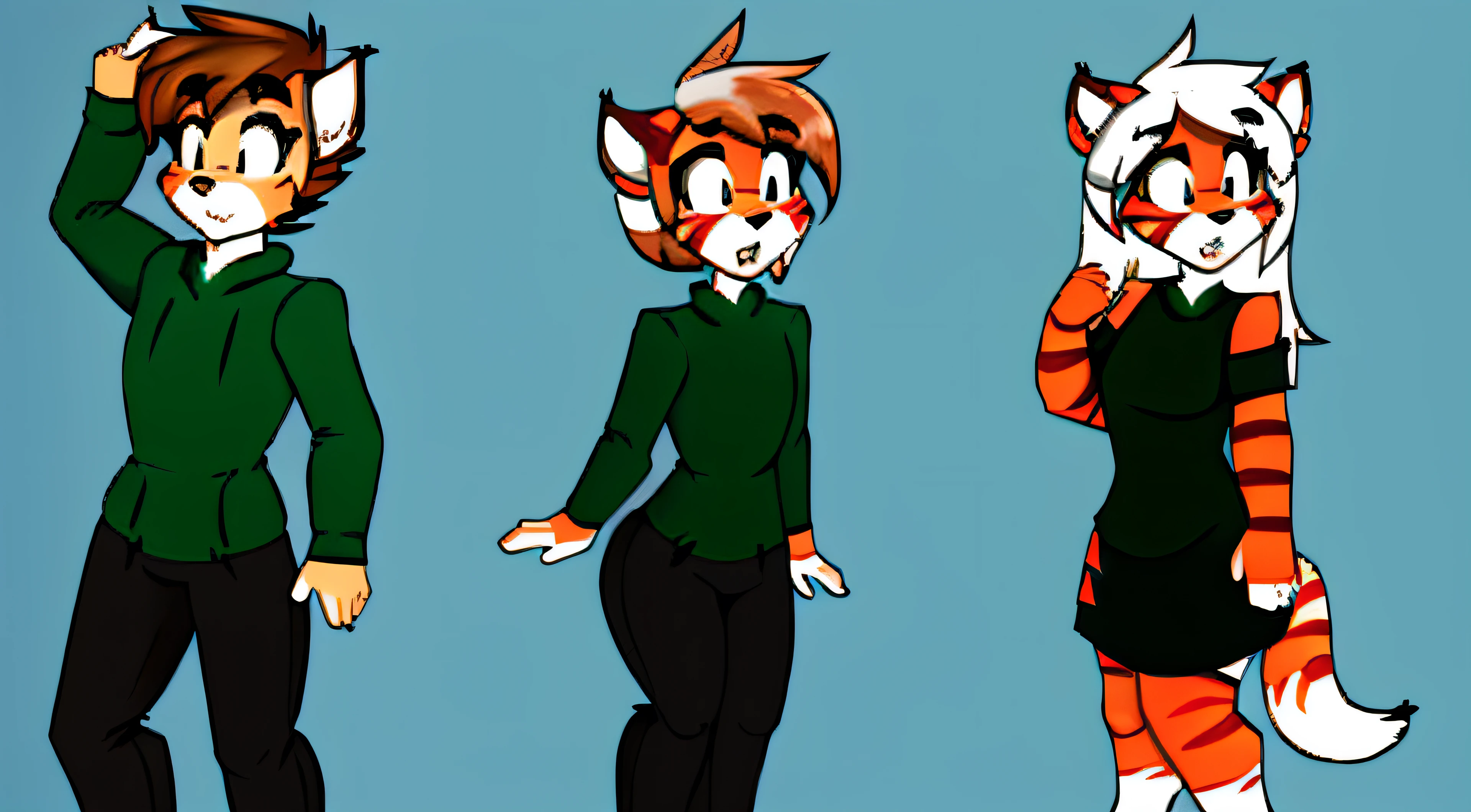 furry, beautiful artstyle, hq, hd, mtf, gender transformation, clothes, cute artstyle, high quality