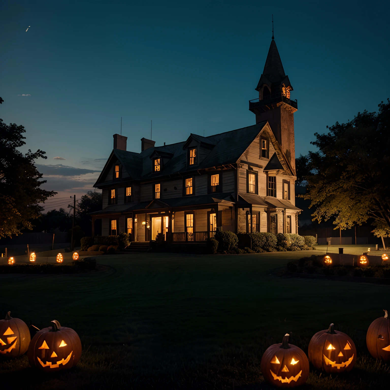 Halloween haunted house for battery manufacturing factory