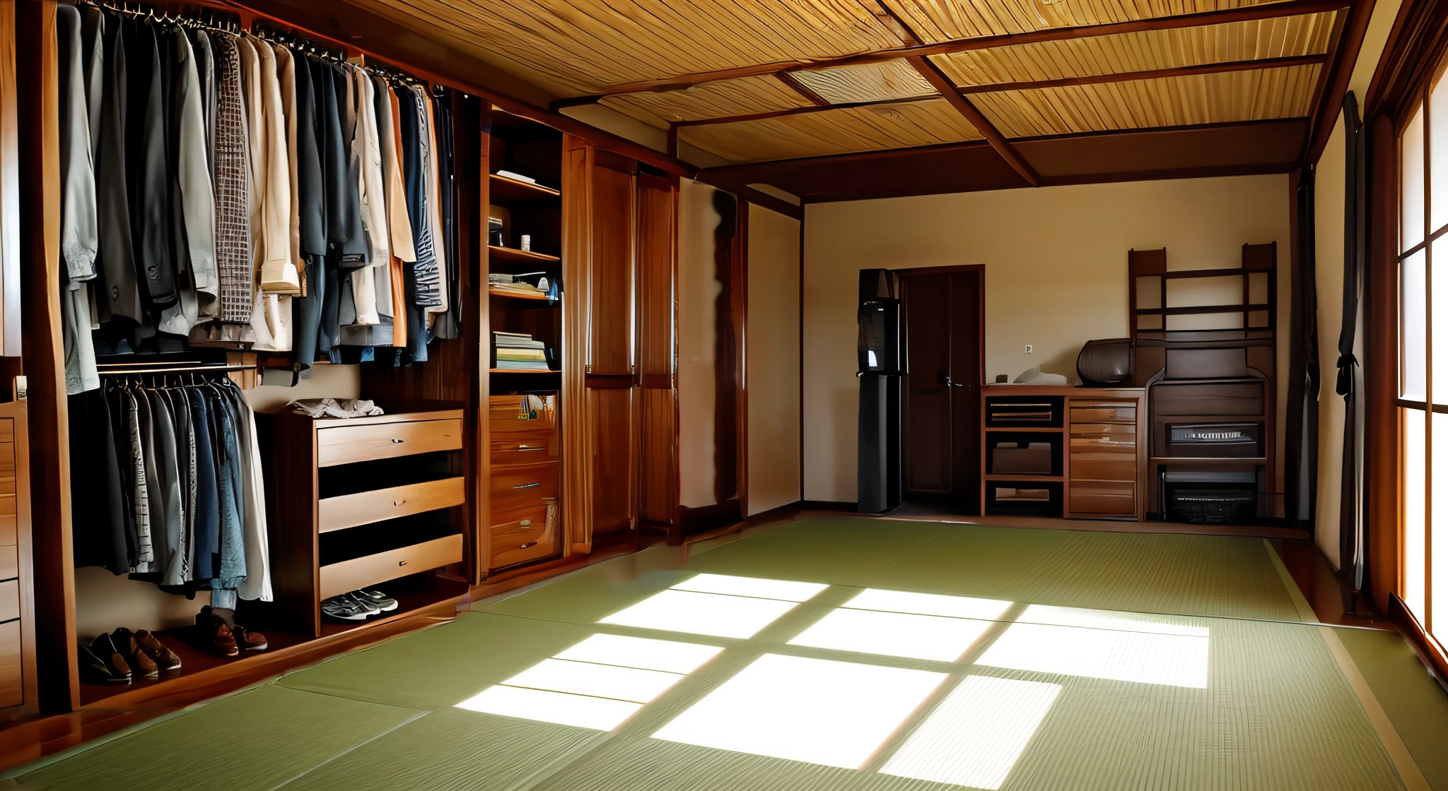 Tatami mats、murky、oud、Entire column、No light