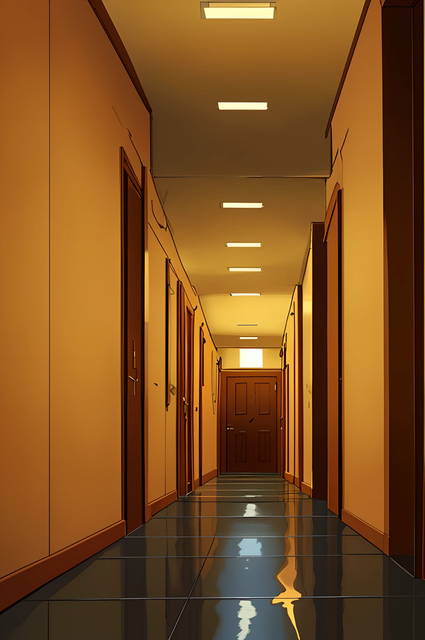 turn this hallway to cartoon