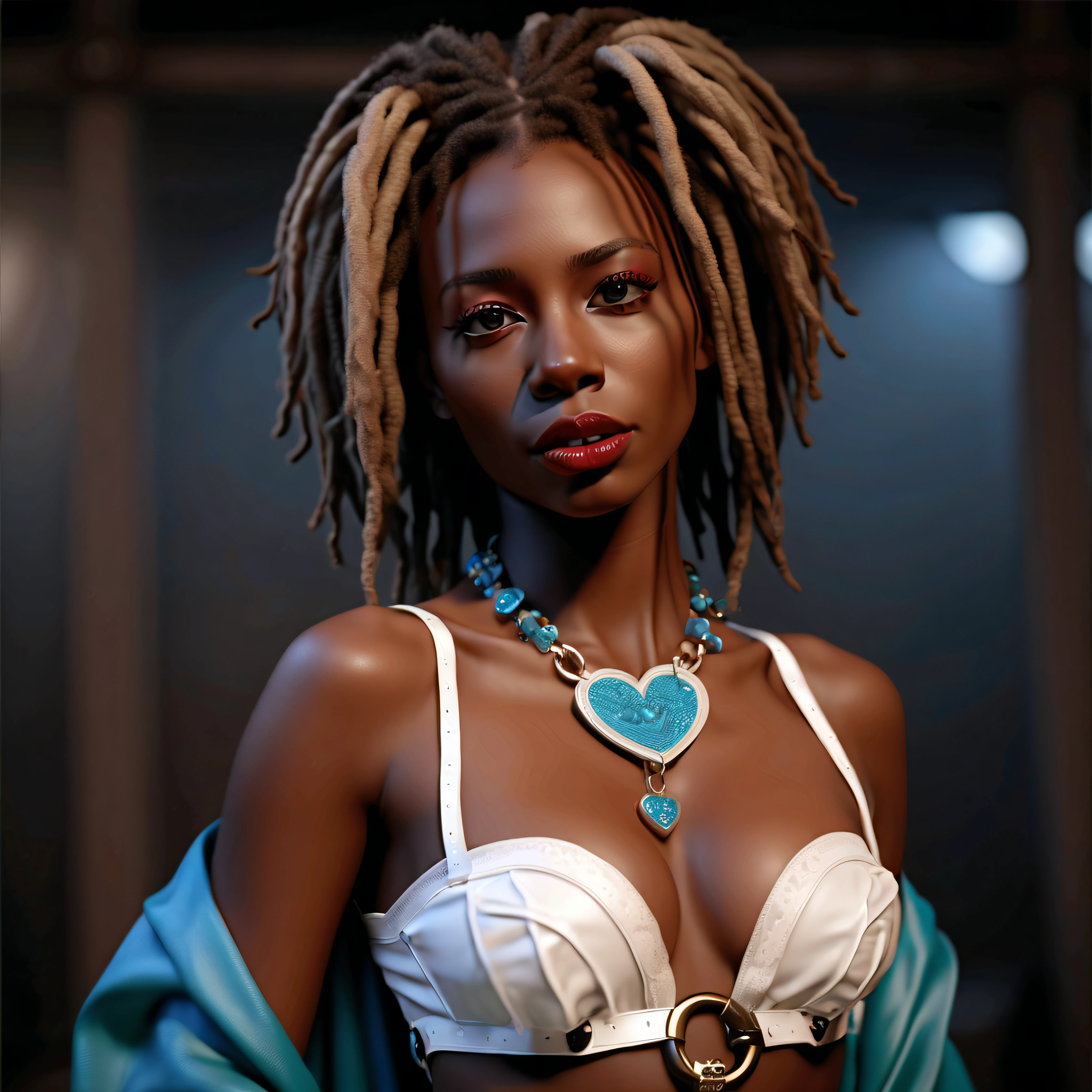 Cinematic ultra pro-Photorealistic Diva afro girl eyes by Lee_Jeffries urban deep path equirectangular ultra_high_quality ultra_high-detail optimal meticulously intricate ultra_sharpness focus ultra_high_resolution luminescence volumetric lightning contrast accurate max perfection reflex reflection extreme improved Octane-rendered opengl-shaders glsl-shader UHD XT3 64K 32K 16K 8K 4K DSLR HDR UnrealEngine5 romm rgb pbr vivid color-coded ((Athletic Hairstyle Dreads bangs extatique Tamned Skin gorgeous sensual Effects Cheekbones Embarrassed redderer eye-liner saphirs saturate ultra_beautiful_eyes dark black pupils brown iris lazulis turquoise mouth open tongue teeth obvious smiles howling Floating Jacket Eccentric Cape onyx Shoulders-Off Shirt Lace Clavicles White Papillotes embroidered breasts huge falling sideboob satin corsait red thick leather felt skirt matching ample swinging spinel navel waist reveal belt-chastity heart diamond padlock silver agate pubis bristles scarlet pubis-hairy indigo silk snap garters thighs legs boots)) naked nsfw varied multi etc. --v 5.2 --s 1000 --c 20 --q 20