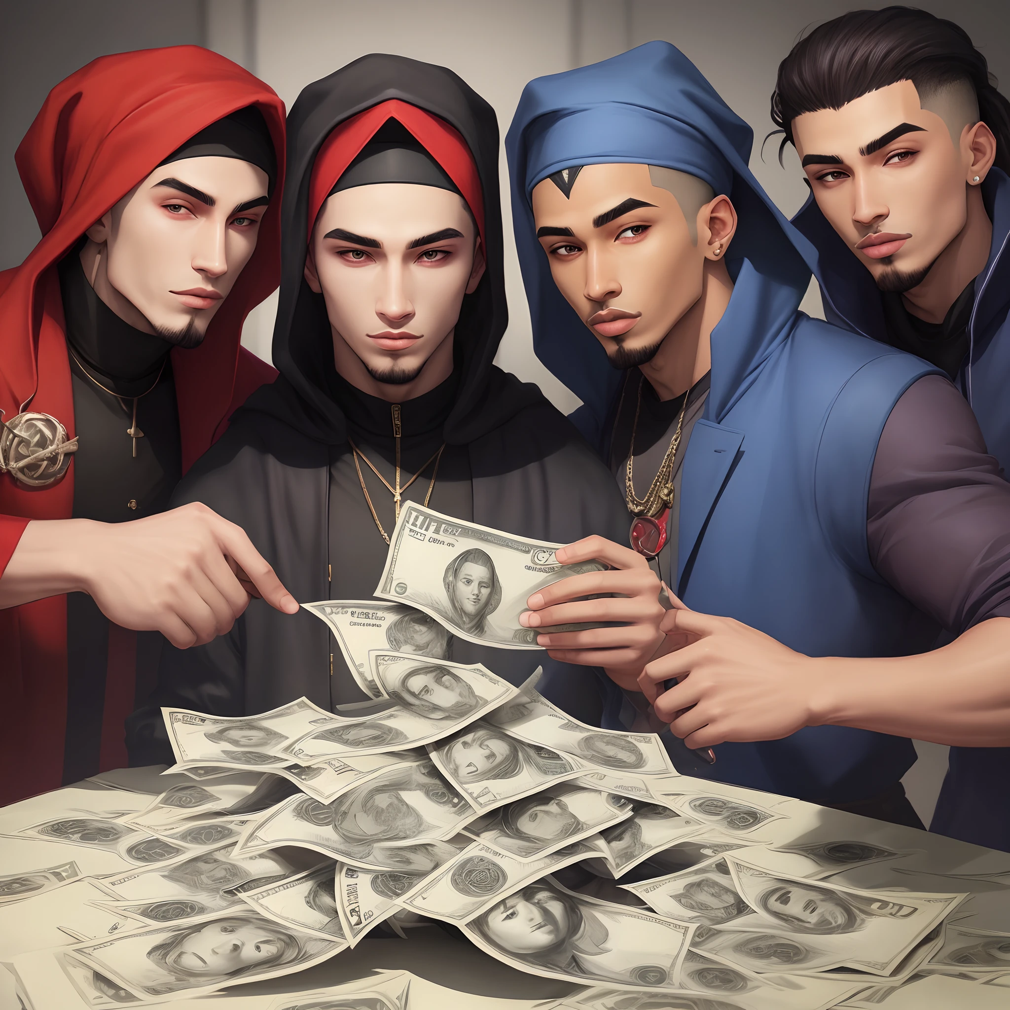 Shadow wizard money gang with durag