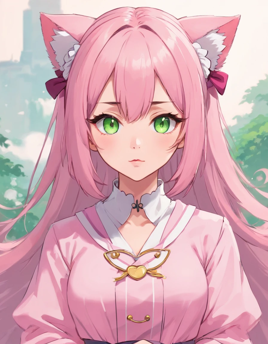 Alisa bosconovitch, melhor qualidade, contemporary, estilo plano, minimalismo, Green Eyes Flat Illustration, cabelo rosa, cabelo curto, cabelos multicoloridos, Camisa Preta, mechanical wings, Head Portrait Close-U, peito pontudo, decote, super decote, middlebreasts, Tekken，cabelo rosa pastel, 1girl, em quimono, hand-painted，Desenho de linha sem cor, colorida do yandere pastel, Tekken, Super cute pink hair girl with gothic makeup on the side, com roupa de empregada，figura esbelta，robusto，He sat on the floor，Vestido com roupas de empregada rosa e branco，cabelos muito curtos，com orelhas de gato，quadratic element，, kawaii cor-de-rosa na roupa da era de 1910, Alisa Bosconovich pink lips, no estilo da paleta de cores suave aurorapunk, an anime illustration of his face, gifs animados, hand drawn animation, charming sketches, suave e brilhante, romantismo nebuloso, Estilo Superflat, fundo branco - ar 1:1 - niji 5 - estilo expressivo --s 50 , kawaii cor-de-rosa na roupa da era de 1920