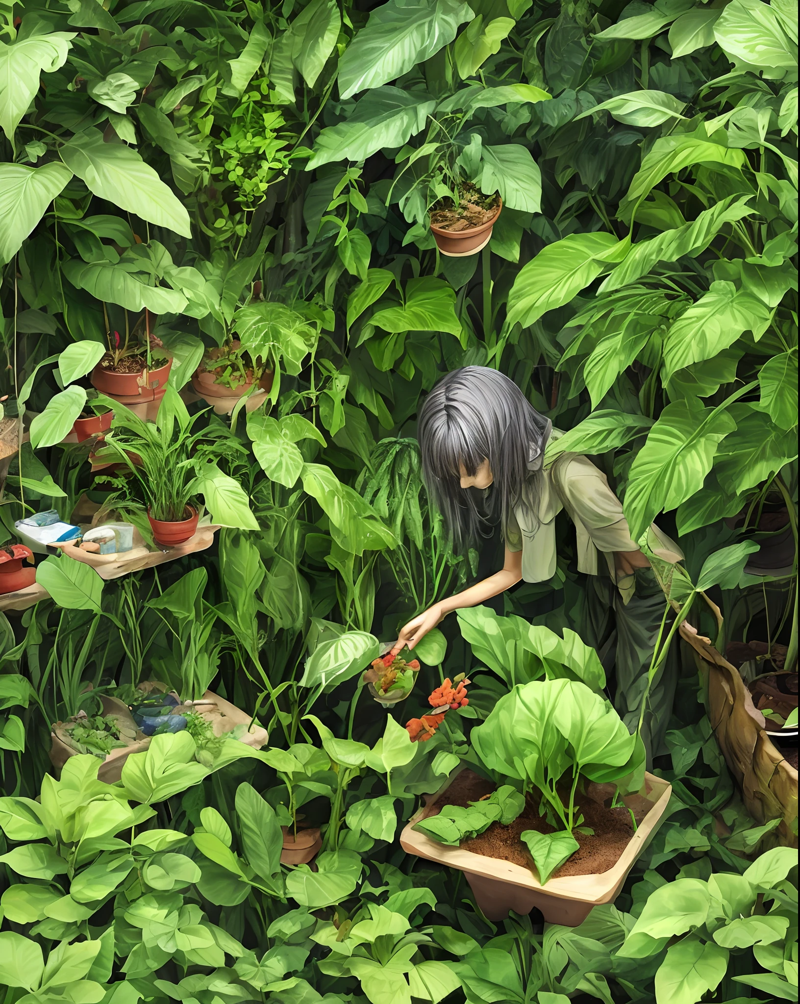 Plants nourishing humans