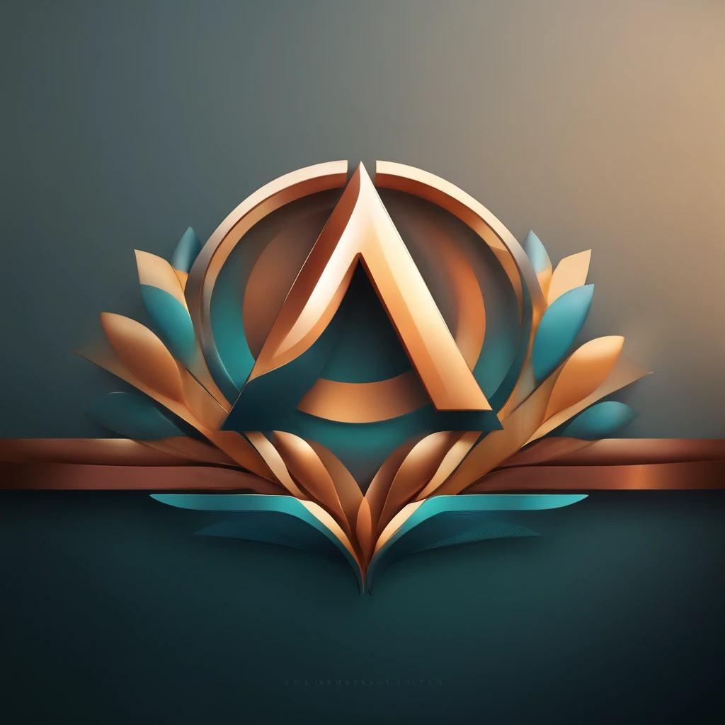A modern logo with the letter 'A' theme, with a minimalist and elegant design. The lyrics are uniquely stylized, with clean and precise lines, conveying a feeling of sophistication and contemporary times. The color scheme is harmonious, with subtle tones and a combination of soft gradients, resulting in a striking and memorable logo.