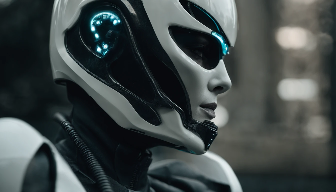 robocop feminino melhor qualidade,piece of master,detalhes intrincados,NSFW,1girl,sozinho,(corpo inteiro:1.4),(Sorriso leve),perna,fundo simples,brilhantemente,lips,android alienígena,fundo simples,alien,brain in (transparent:1.2) skull,(Organic helmet),A beautiful futuristic woman with a futuristic head,in the style of dark white and light aquamarine,translucent skin,anatomia indefinida,eccentric detail placements,Alien Worlds,intrinsecamente esculpido,Techpunk,espinha,exo-esqueleto,pele colorida,parte superior do corpo,boca fechada,seios,profundidade de campo,Ultra HD |,Foto fosca,ousado, mas gracioso,enfeites intrincados,8K resolution,  Lillity metade homem metade mulher