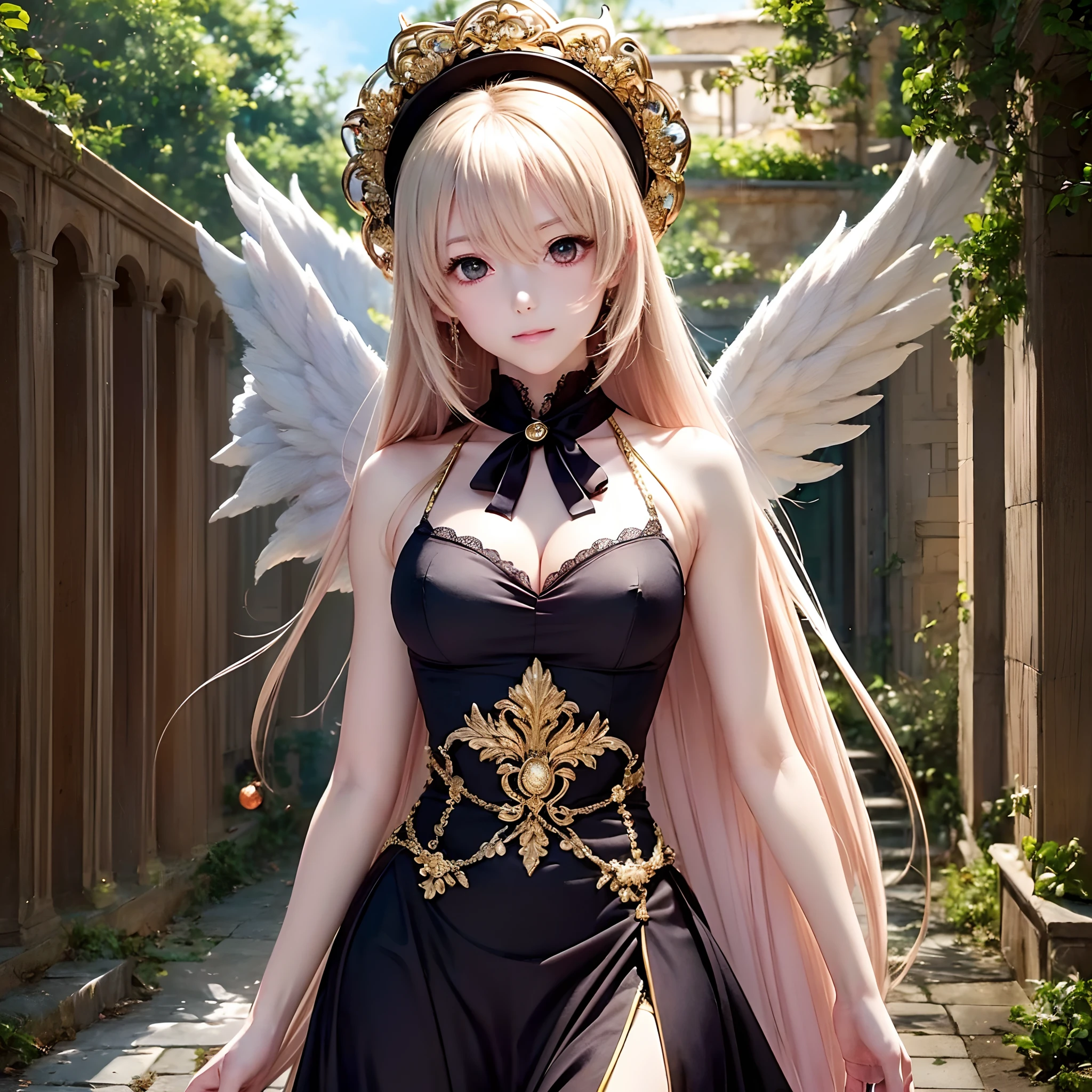 ((Finest quality)),(超A high resolution),(ultra-detailliert),(Meticulous portrayal),((Best Anime)),(Finest works of art),sharpnes,Clair, ((angelicales:1.5)), Decadent:1.7