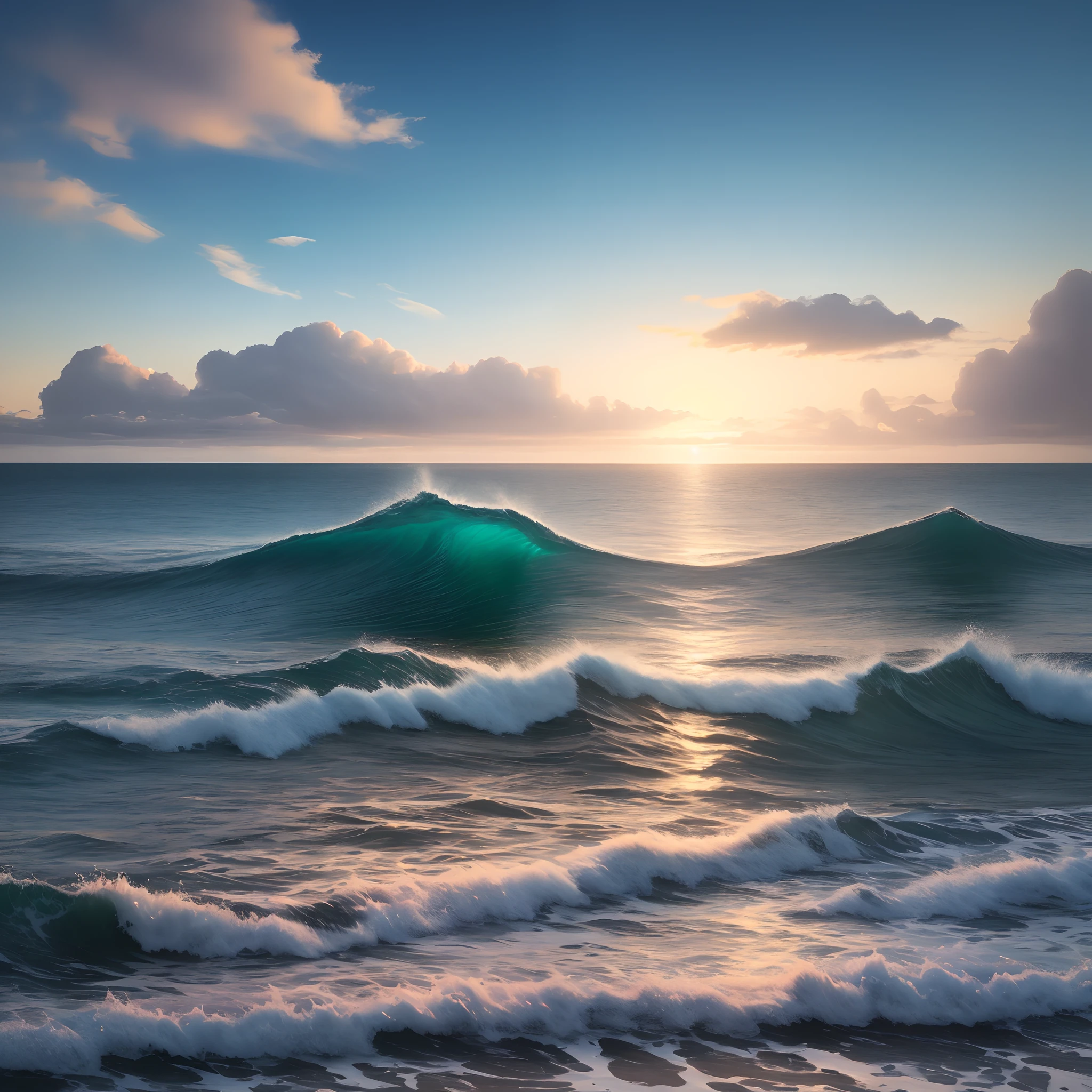 A radiant sea