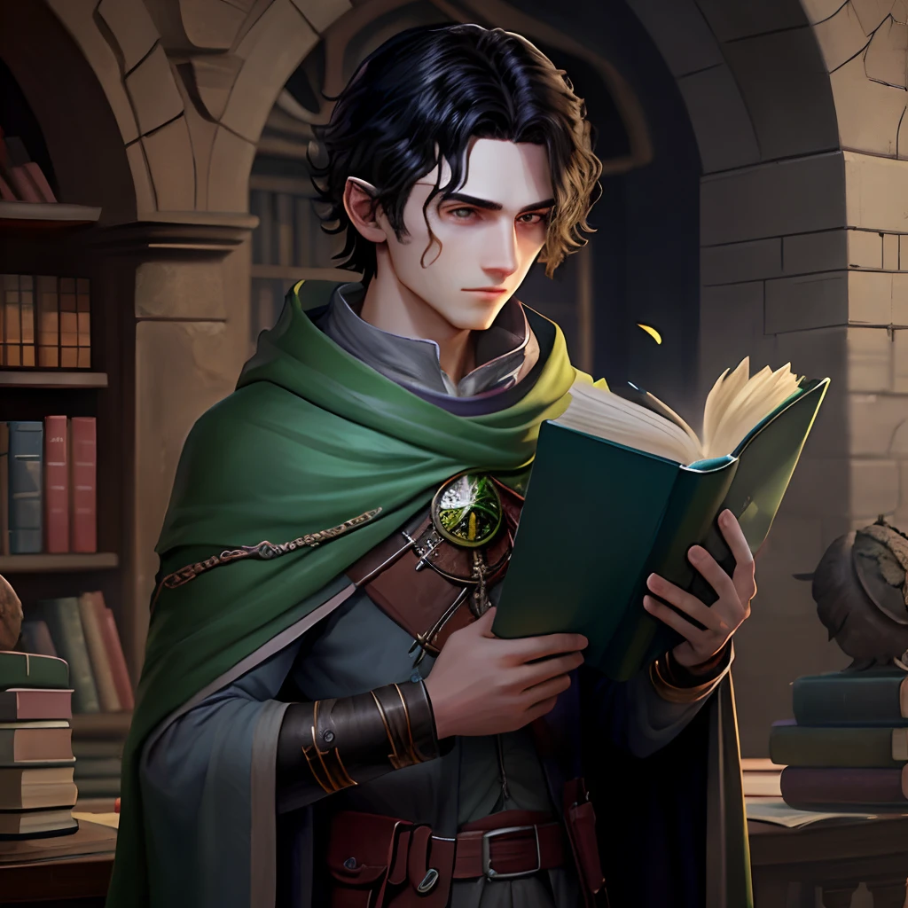 Hand holding a book
