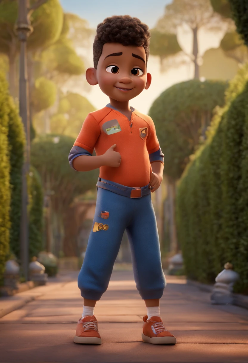 (Pixar 1.23 estilo) 1 menino ((parte superior do corpo frente, tiroteio de busto)), sozinho, e chiorena, Tracksuit Bonito, menino, korean child, parque infantil, ((obra-prima, mais alta qualidade)), (composite lighting) Cabelo pretos