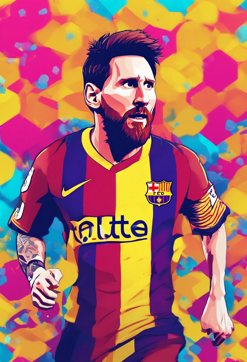 Lionel Messi, (estilo pixar) (cartoon) (obra-prima:1.2) (bokeh) (melhor qualidade) (pele detalhada) (textura detalhada) (8k) (cinematic lighthing) (foco nítido) (32 anos) (Ultra Definition)