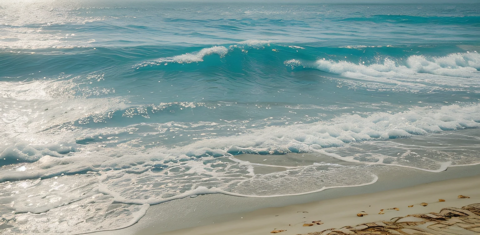 Create Beach Scenery Swim Nothing Disney Animations Style, altamente realista