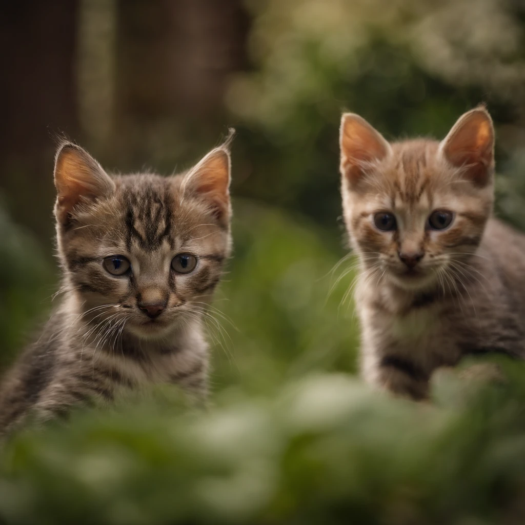 Gatitos miniatura entre dedos, gatitos miniatura sosteniendo con dos dedos.