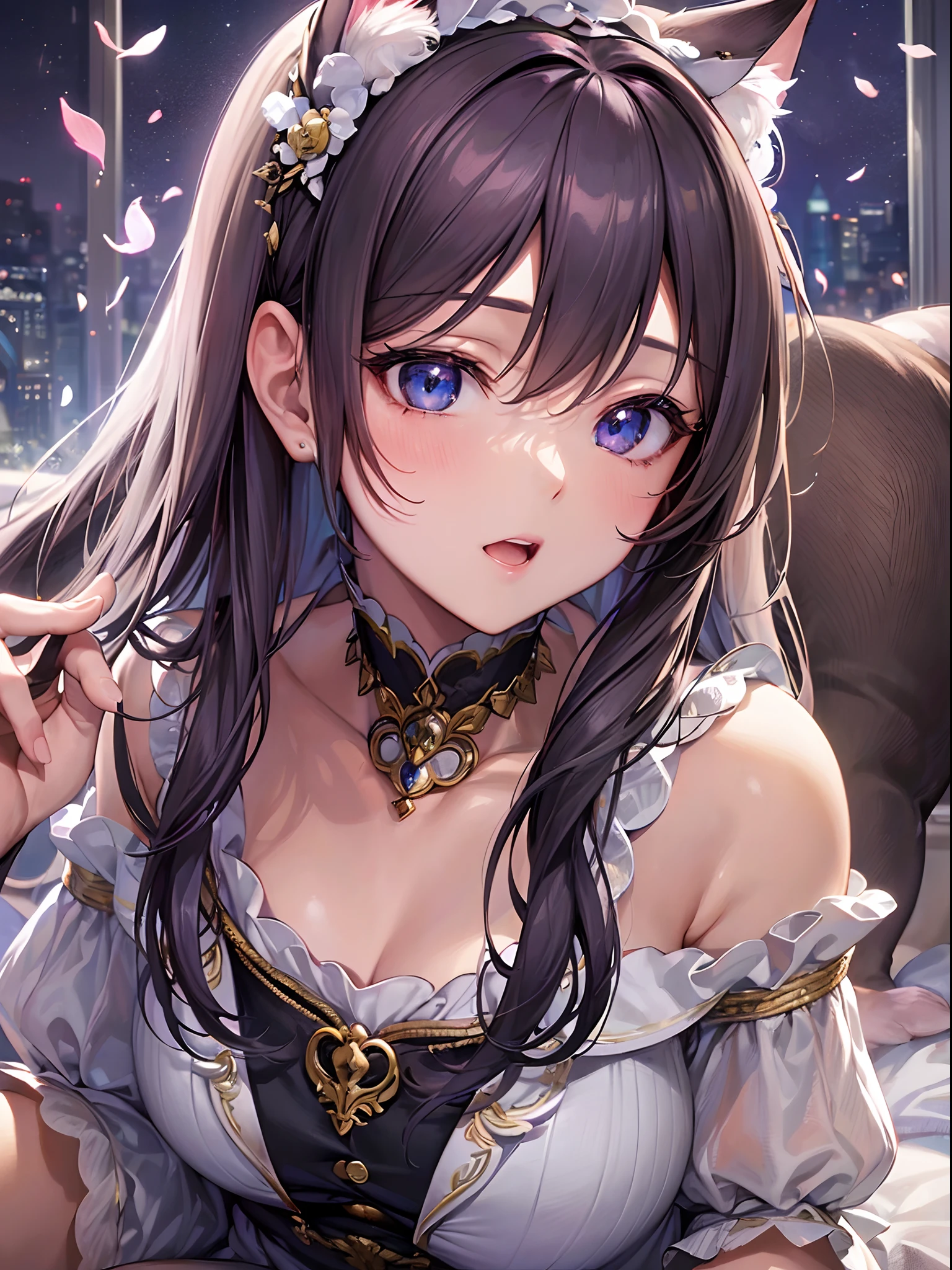((Finest quality)),(超A high resolution),(ultra-detailliert),(Meticulous portrayal),((Best Anime)),(Finest works of art),sharpnes,Clair, ((catss:1.5)),round,blissful,pleasant,kawaii,
