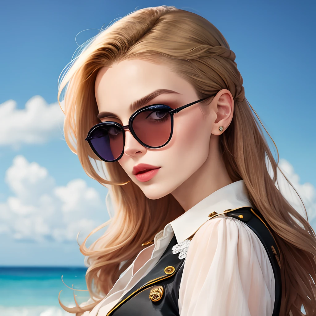 Anastasia de Jojo avec des lunettes