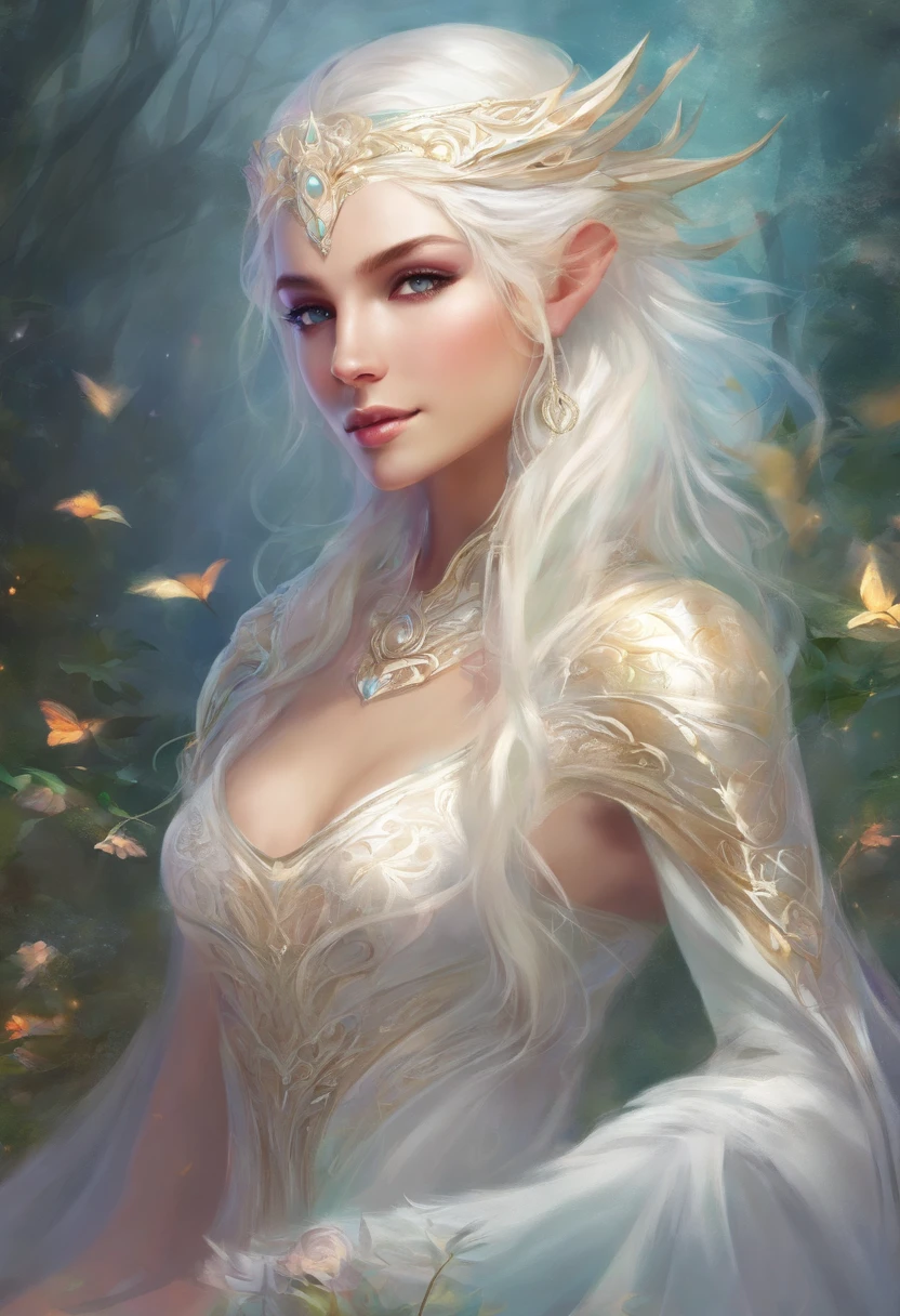 Elf, White Hair, Mysterious, Small, Beautiful