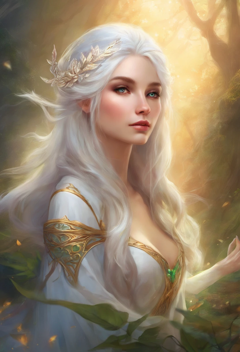 Elf, White Hair, Mysterious, Small, Beautiful