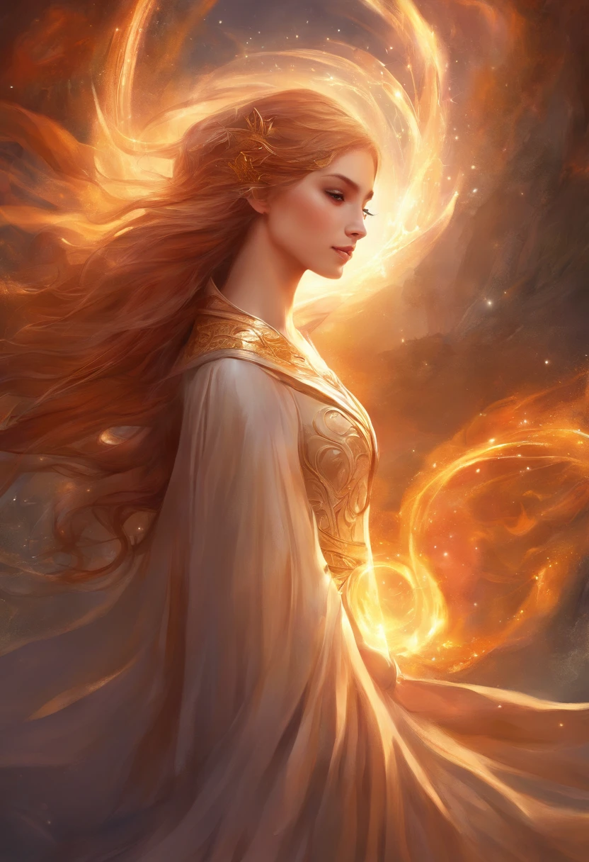 Wizard, Girl, Light Chestnut Hair, Short, Beautiful, Fragile