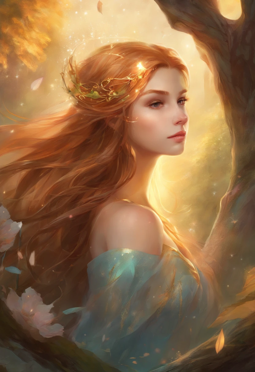 Wizard, Girl, Light Chestnut Hair, Short, Beautiful, Fragile