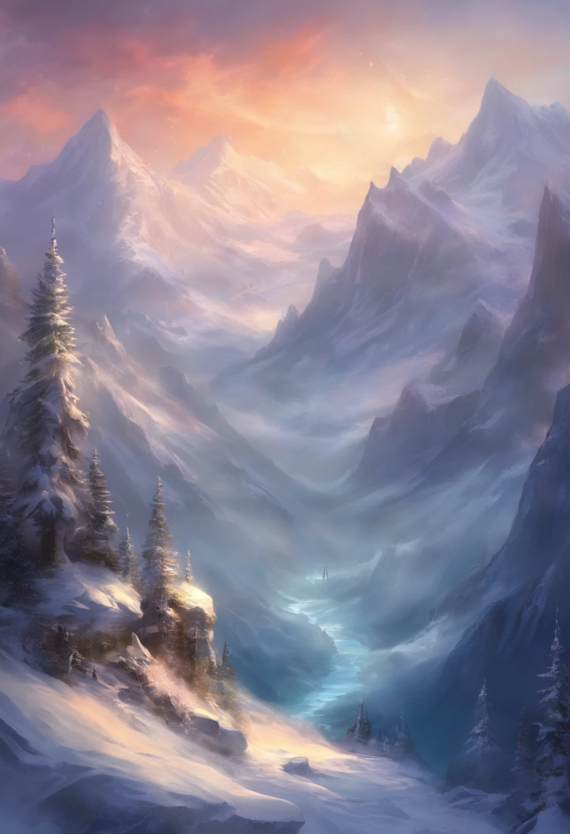 mountain range snow swiss fantasy