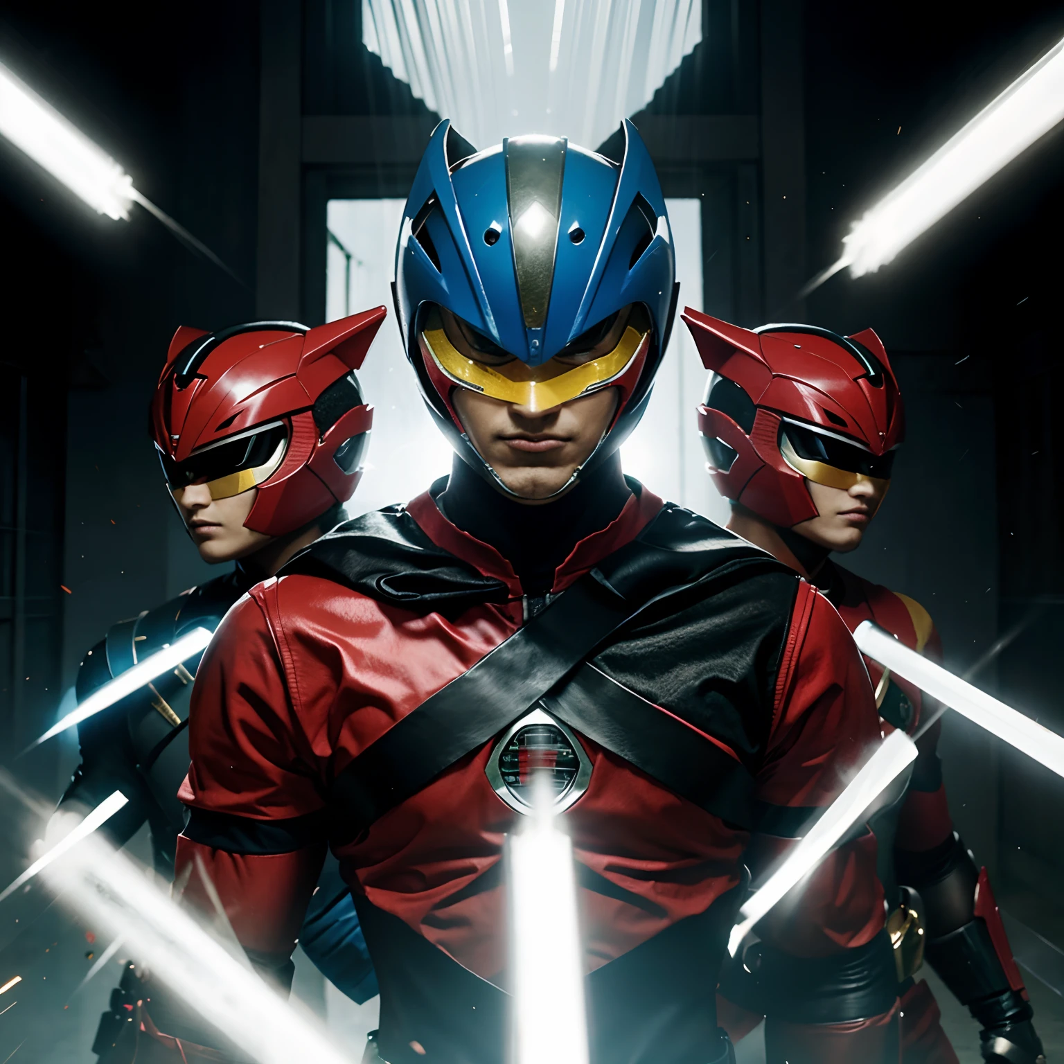 Power Rangers samurai em cartoon