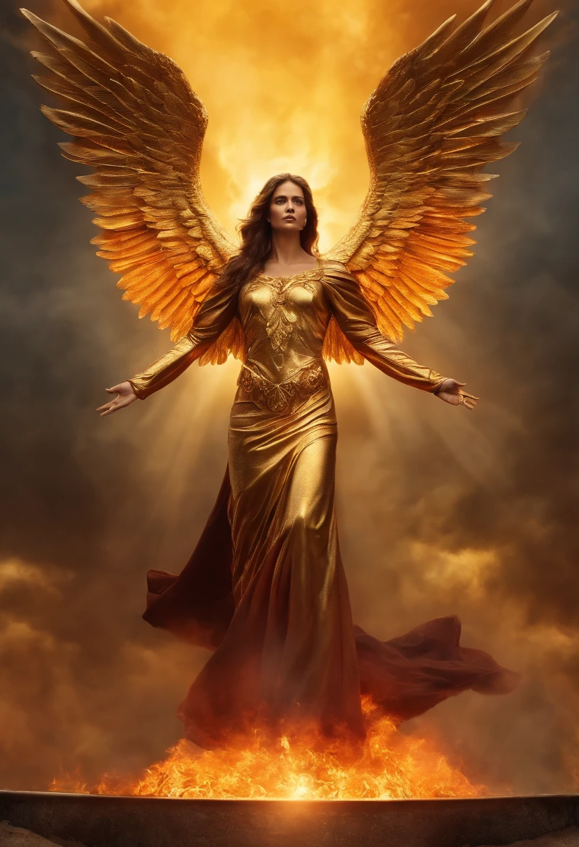 cosmic fallen angel, olhos claros brilhantes, Biomechanicals, estranho, assustador, Pesadelo, cores muito brilhantes, light particles, com luz brilhante, Mshiff, Arte do papel de parede, Papel de parede UHD