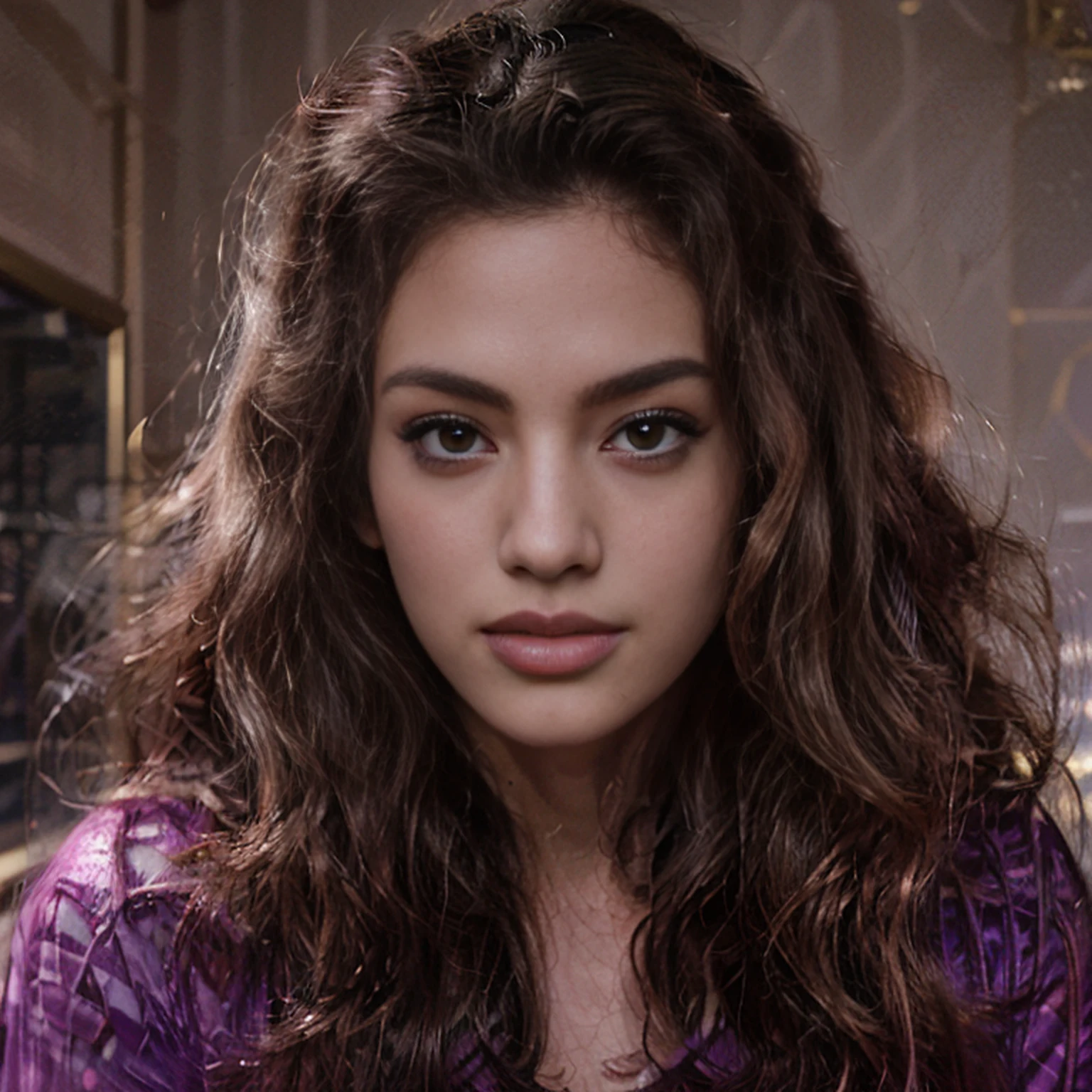 Genki Menina 32k(tmasterpiece,K HD |,hiper HD,32k)Longo fluxo de cabelo roxo brilhante,Lagoa de Outono,Zydink, uma cor, Asian people (Menina Genki), (silk scarf), Postura de combate, looking at the floor, long, whitish hair, Roxo brilhante flutuante, Golden tiara fire cloud pattern, Chinese long-sleeved golden silk garment, (Respingo abstrato do metaverso:1.2), Backgrounid branco,Protetor de vitalidade Lotus(realista:1.4),Cabelo roxo brilhante,Smoke on the road,The background is pure, A high resolution, O detalhe, Fotogr RAW, sharp re, Nikon D850 Film Stock Photo by Jefferies Lee 4 Kodak Portra 400 F1 Camera.6 tiros, cores ricas, Texturas vivas ultrarrealistas, dramatic lighting, Tendência Unreal Engine Art Station, Cinestir 800,Uma menina com cabelo longo roxo brilhante fluindo