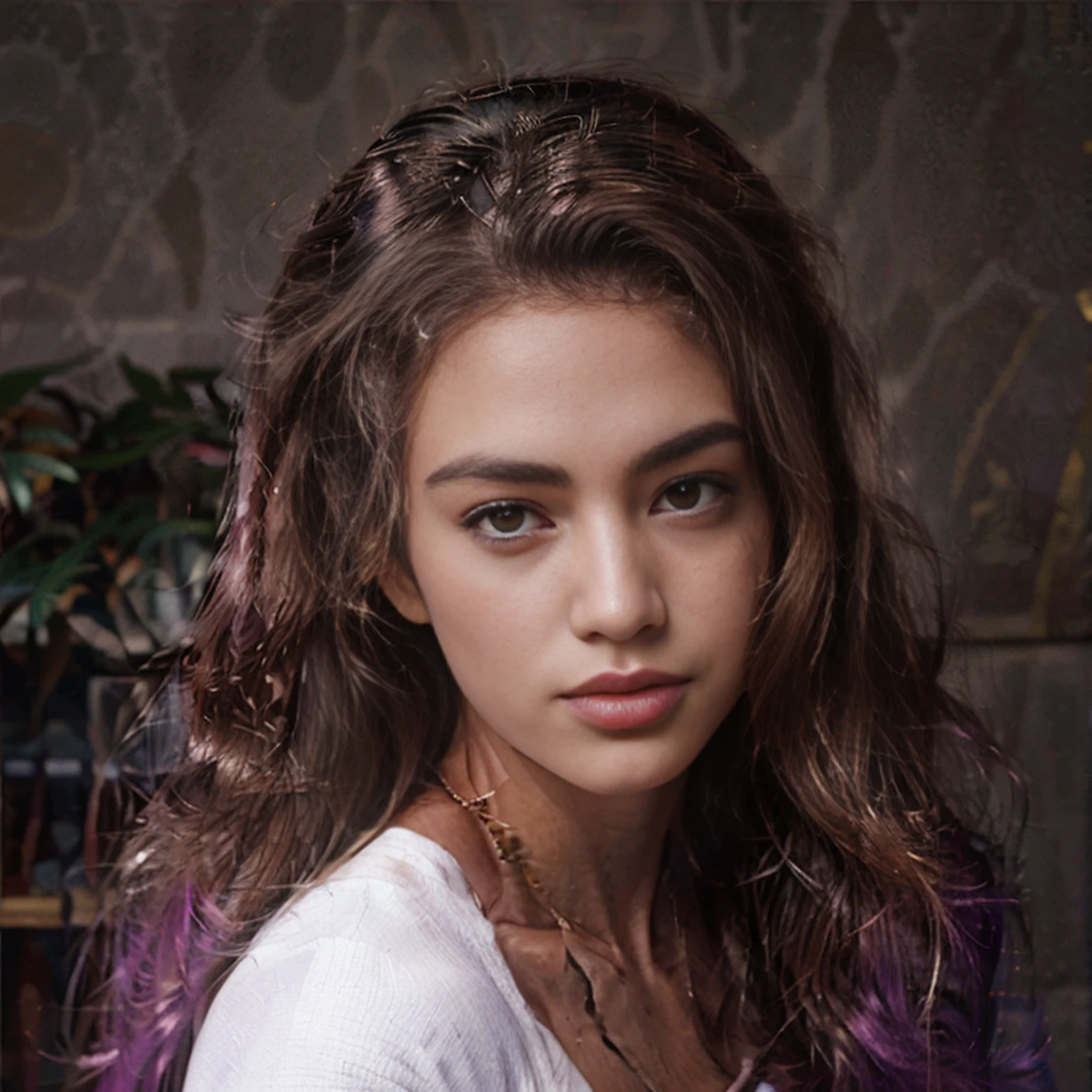 Genki Menina 32k(tmasterpiece,K HD |,hiper HD,32k)Longo fluxo de cabelo roxo brilhante,Lagoa de Outono,Zydink, uma cor, Asian people (Menina Genki), (silk scarf), Postura de combate, looking at the floor, long, whitish hair, Roxo brilhante flutuante, Golden tiara fire cloud pattern, Chinese long-sleeved golden silk garment, (Respingo abstrato do metaverso:1.2), Backgrounid branco,Protetor de vitalidade Lotus(realista:1.4),Cabelo roxo brilhante,Smoke on the road,The background is pure, A high resolution, O detalhe, Fotogr RAW, sharp re, Nikon D850 Film Stock Photo by Jefferies Lee 4 Kodak Portra 400 F1 Camera.6 tiros, cores ricas, Texturas vivas ultrarrealistas, dramatic lighting, Tendência Unreal Engine Art Station, Cinestir 800,Uma menina com cabelo longo roxo brilhante fluindo