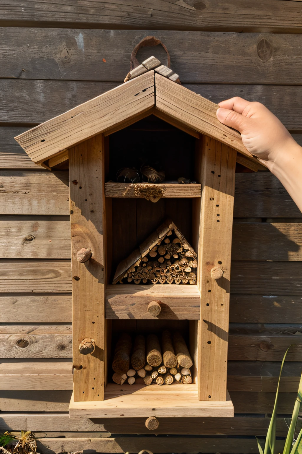 A wooden bee hotel for Australian native bees