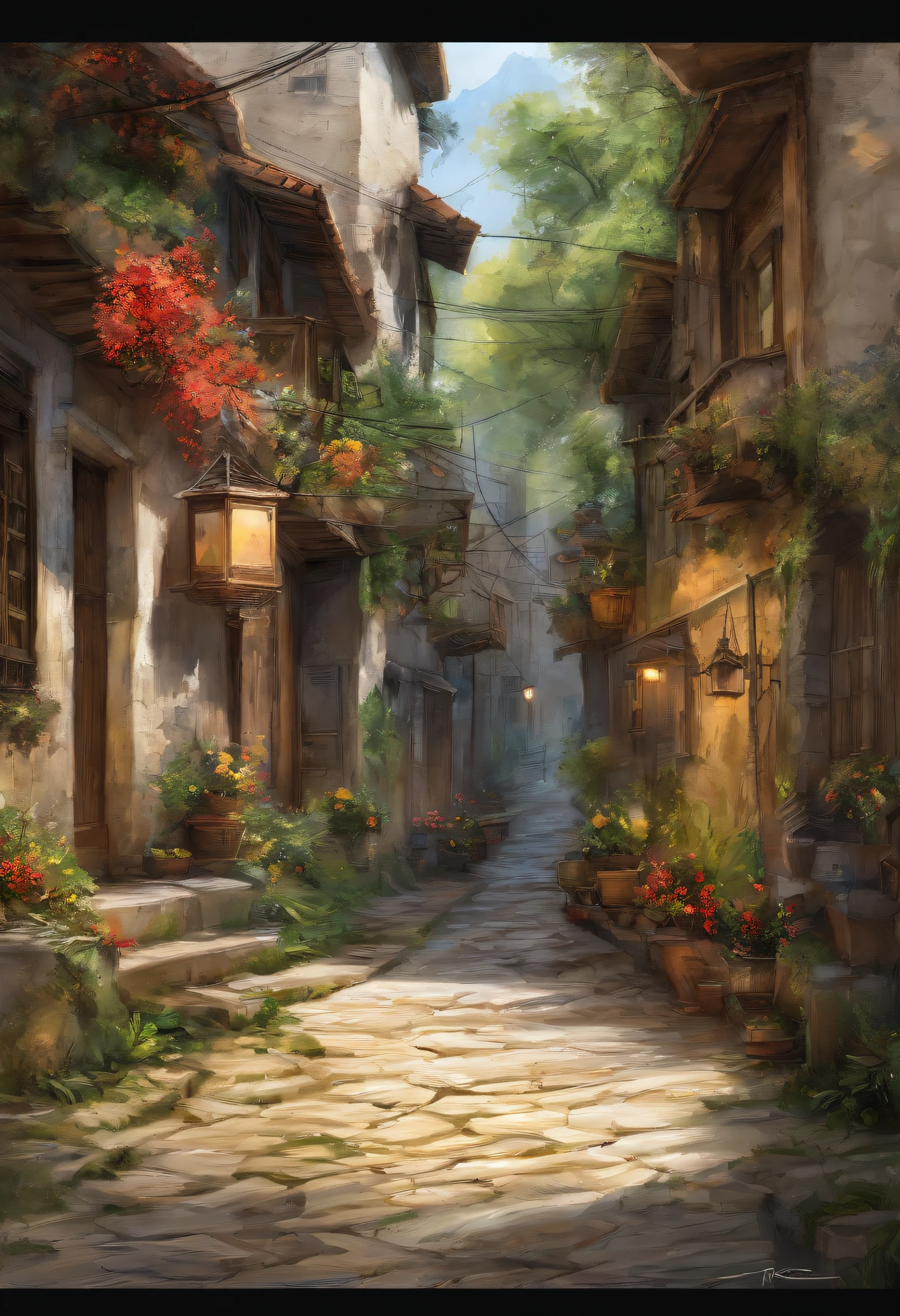 （（（Comic storyboard））），comic strip，Two-dimensional picture，Manhwa Style，Makoto Shinkai animation style，Makoto Shinkai animation film art style，Ultra-wide angle of view，China-style，a town with beautiful scenery，Faraway view，Vivid and bright colors，super-fine，ultra - detailed，high qulity，8K ，oc rendered，dynamic viewing angle，Hyper Real，Ultra photo realsisim