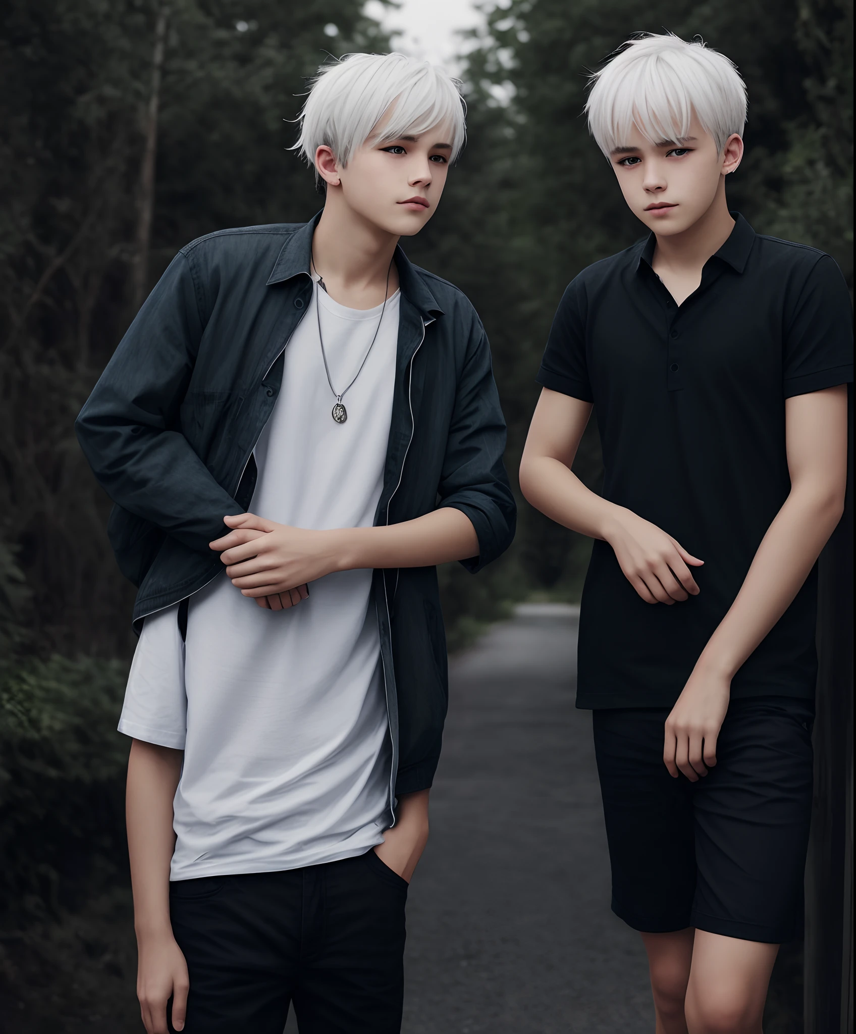 White-haired boys