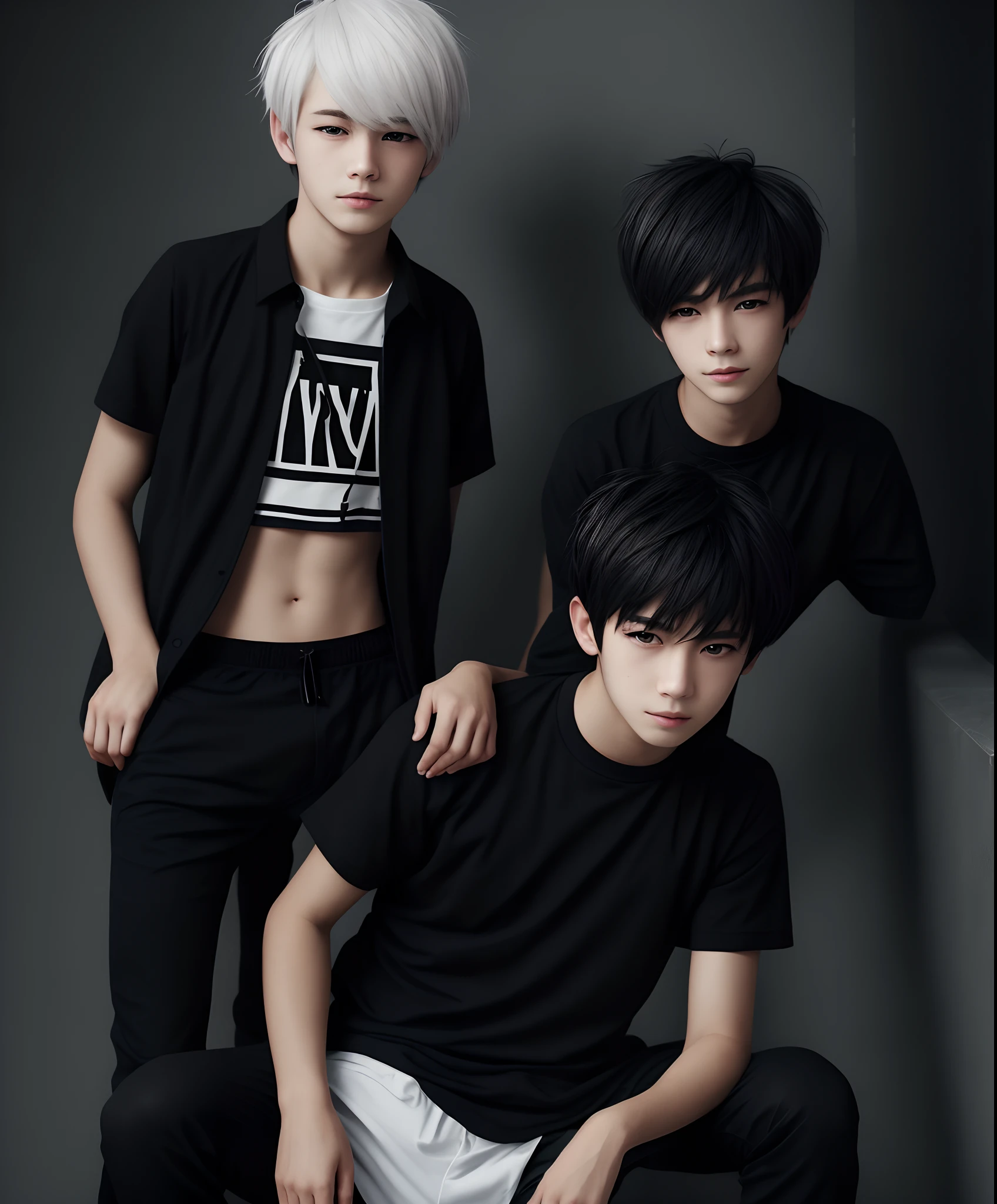 White-haired boys
