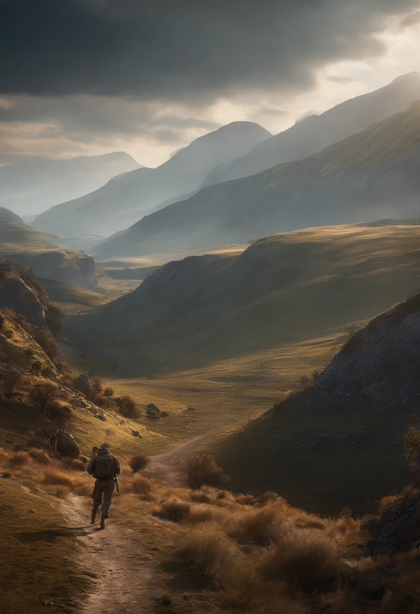 (Ultra photo realsisim, twists, Spectacular cinematic landscapes), (The battlefield after the war, Late 20th Century) (middle of nowhere), (twists, Many details, Amazing lighting, stunning environment), (Colorful, Ultra photo realsisim, High quality, Highly detailed, Sharp focus, 8K UHD, ultra-realistic realism)