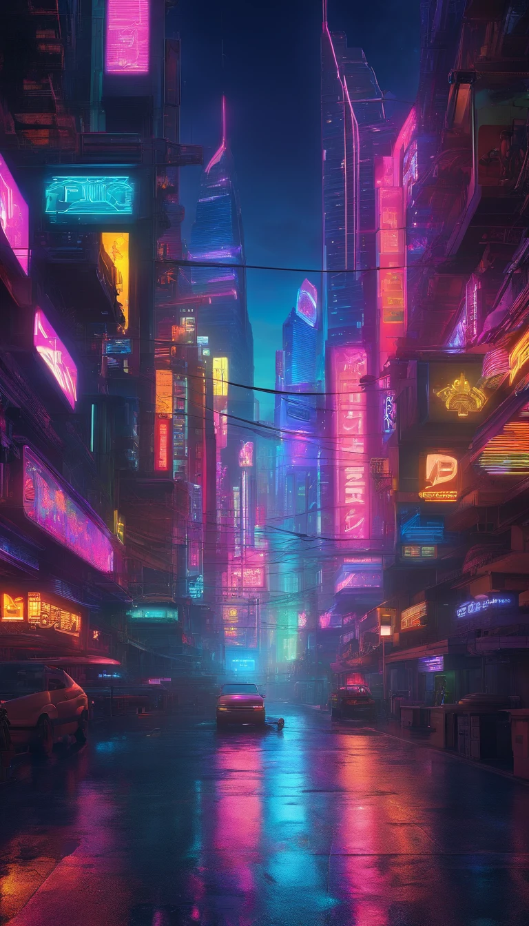 Motocicleta estilo cyberpunk, colorido em preto e neon, with complex and intricate mechanical structures with luminous parts. Plano de fundo simples, Beleuchtungsstil: street lighting. Palavras de fantasia: forte, liso, futurista, Chassi Exponiertes, Misturando ciclos de luz josenildo sena