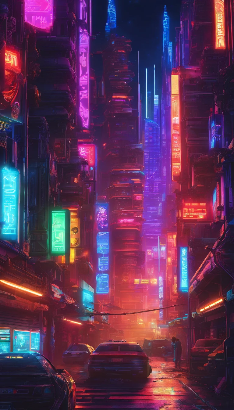 Motocicleta estilo cyberpunk, colorido em preto e neon, with complex and intricate mechanical structures with luminous parts. Plano de fundo simples, Beleuchtungsstil: street lighting. Palavras de fantasia: forte, liso, futurista, Chassi Exponiertes, Misturando ciclos de luz josenildo sena