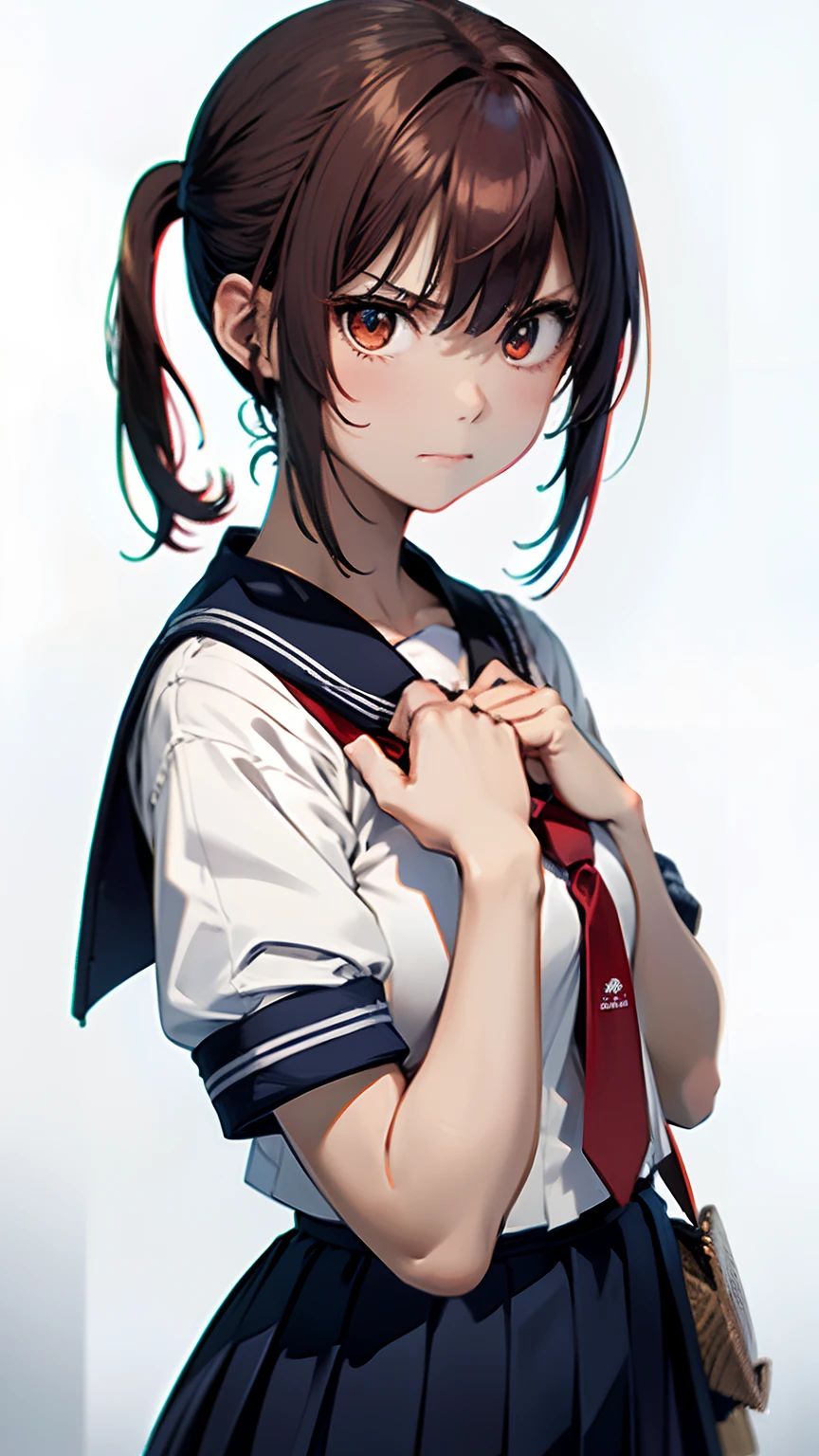 Kaguyasinomiya, Kaguya Shinomiya, folded ponytail, forehead, hair ribbon, (red eyes:1.5), red ribbon, band, Short hair, side locks, (little chest:1.2), gym uniform, Short top, legging, BREAK looks at the viewer, stands with your back to the viewer, seen from behind, ass, shows the, BREAKTHROUGH in the room, Classroom, BREAK (Masterpiece:1.2), Best Quality, High Resolution, Unity 8k Wallpaper, (illustartion:0.8), (beautiful detail eyes:1.6), extremely detailed face, perfect lighting, extremely detailed CGI, (perfect arms, perfect anatomy),