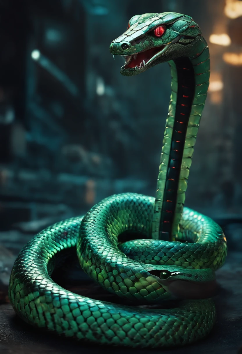 Robotic Snake, Estilo cyberpunk, del futuro