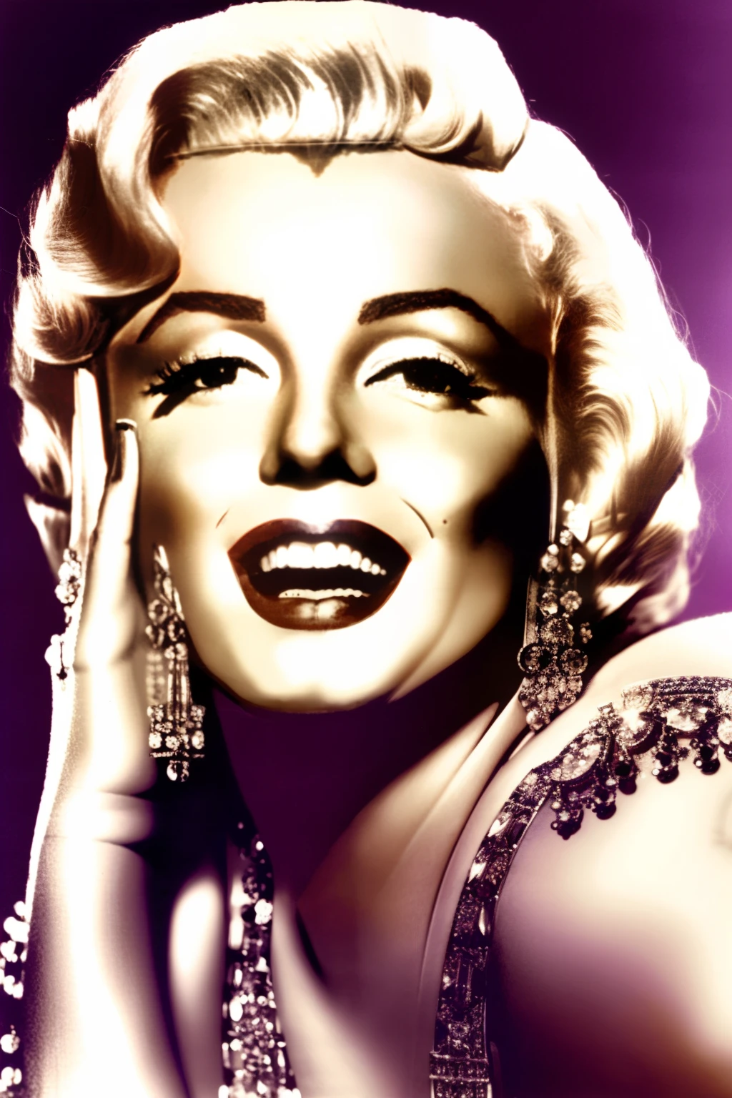 Marilyn_Monroe portrait photo. High details