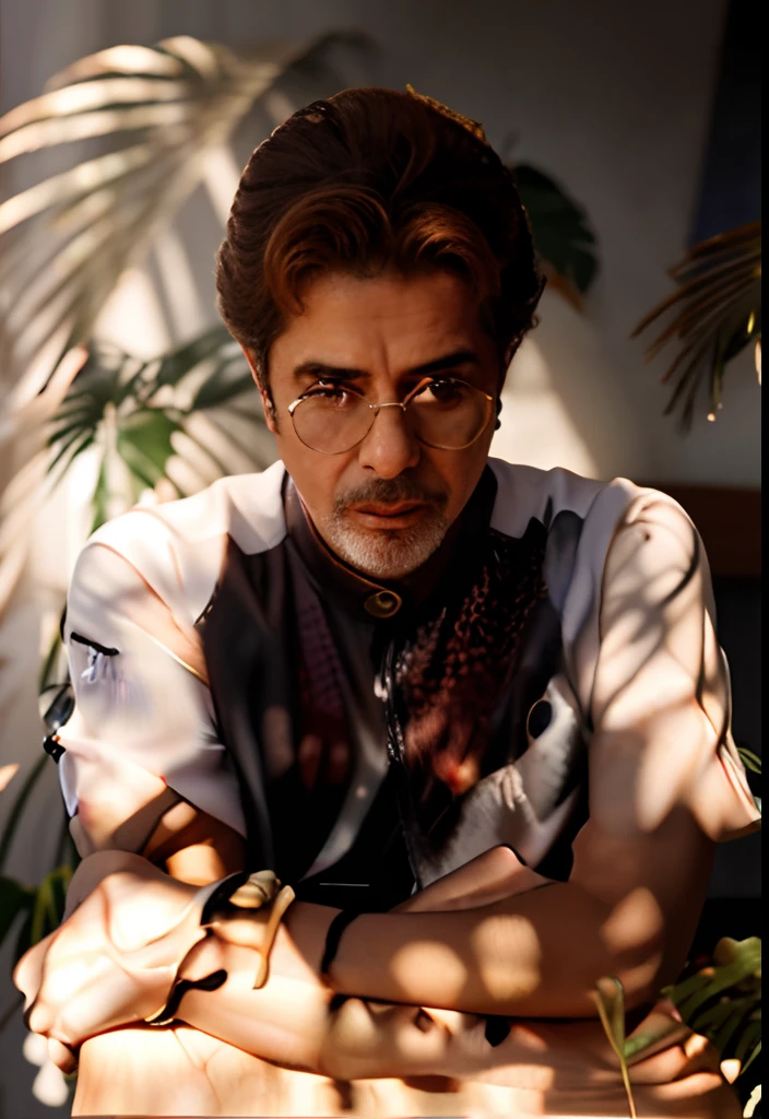 Cantor brasileiro, Raul Seixas, Um homem, barba escura, leather jacket, cabelos ondulados escuros, sun glasses, imagem perfeita, Realistic image, 8k.